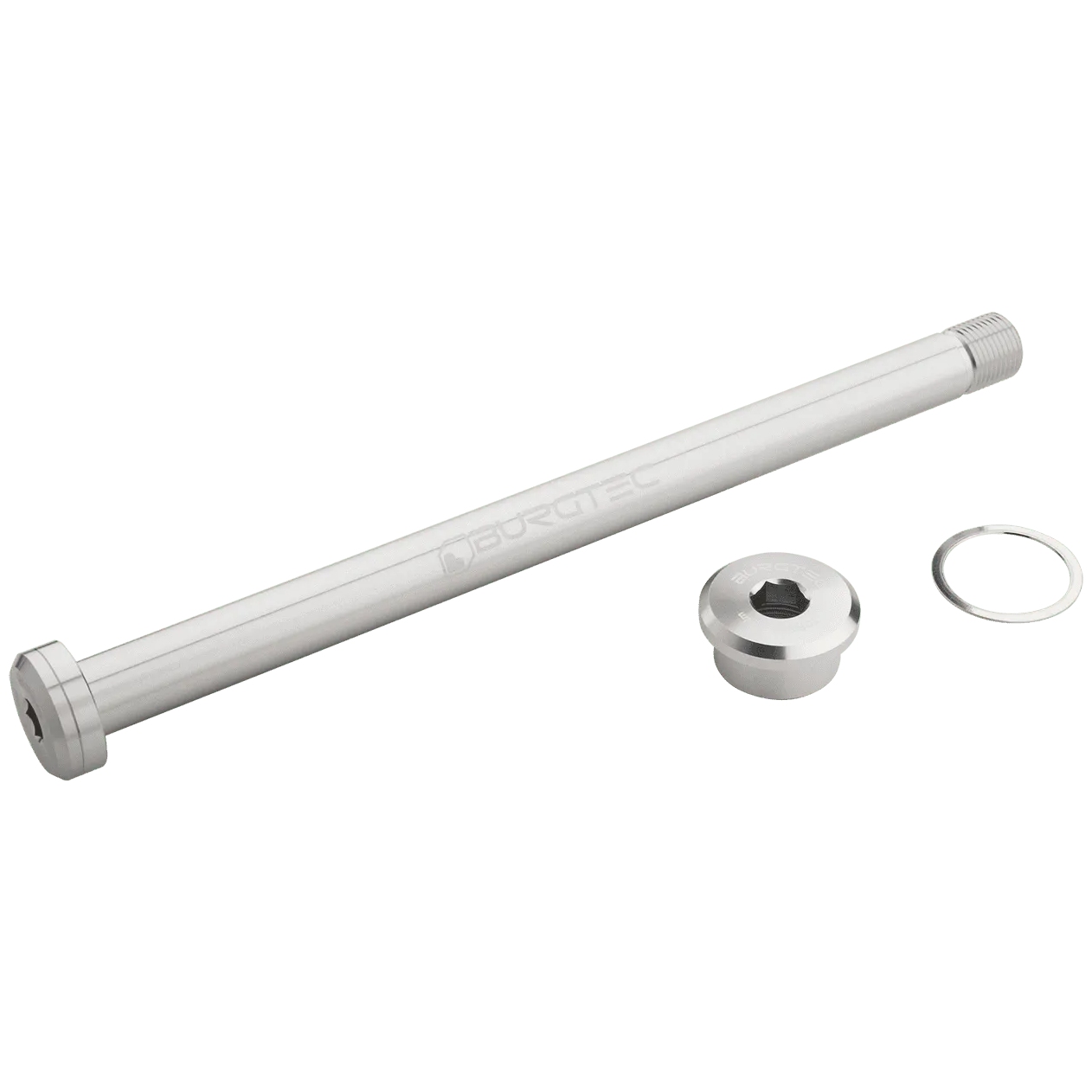 Проходной мост Burgtec - задний | 12x148 мм | 173 мм | для Скалистых гор - серебристо-родиевый