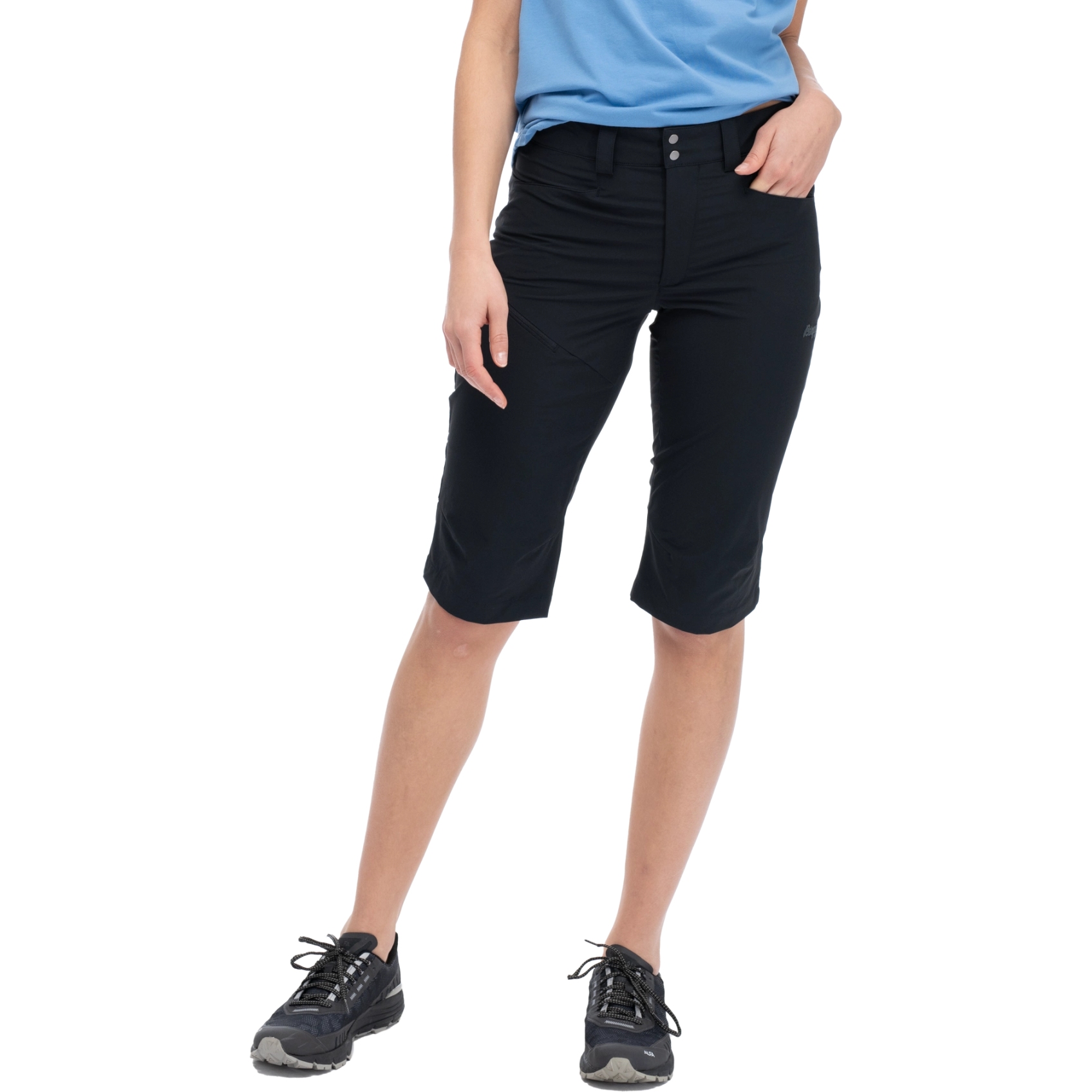 Produktbild von Bergans Vandre Light Softshell Long Shorts Damen - schwarz