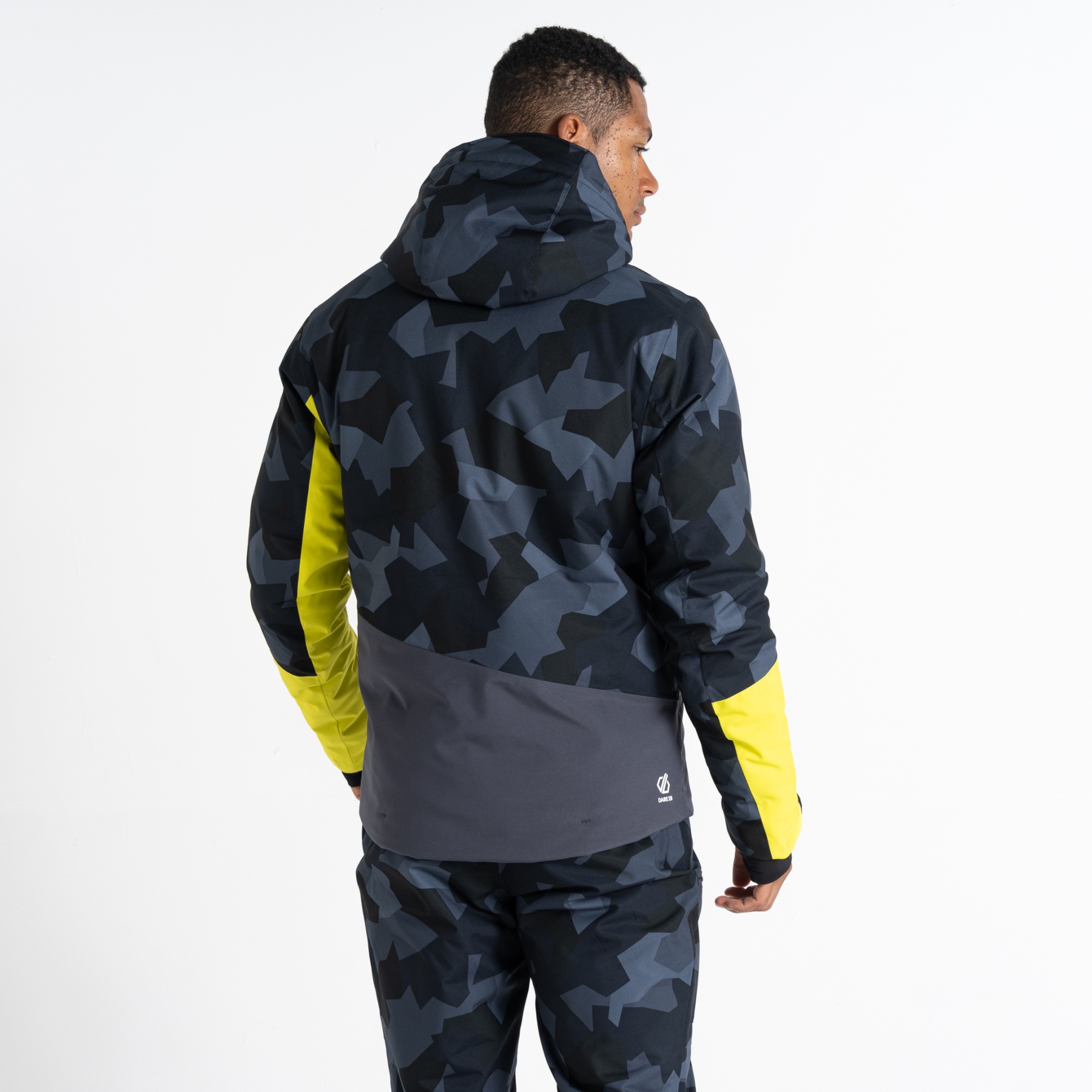 Veste de ski Dare2B Baseplate Jacket (Neon spring/Black geo Camo Print)  Homme - Alpinstore