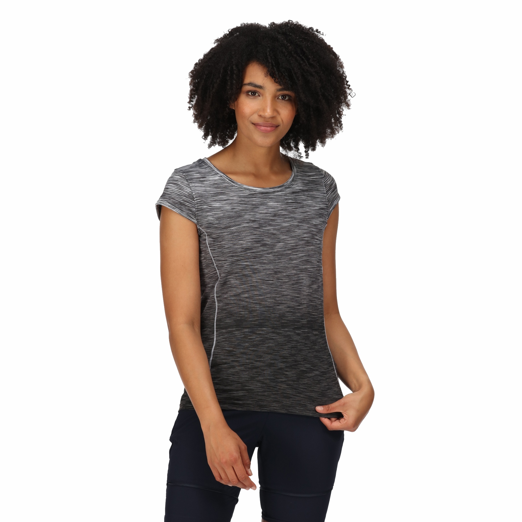 Produktbild von Regatta Hyperdimension II T-Shirt Damen - Black Ombre 5RN