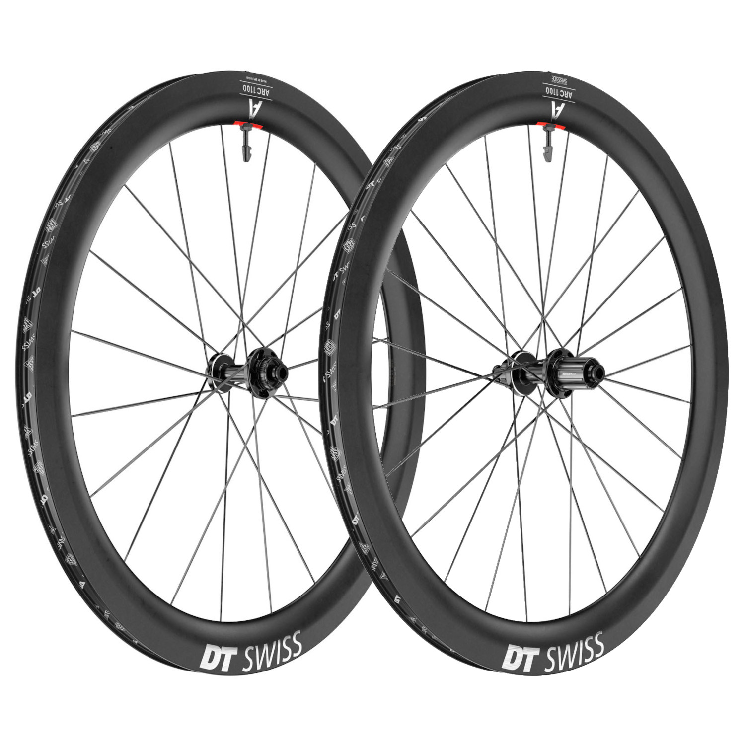 Image of DT Swiss ARC 1100 DICUT 55 Wheelset - 28" | Carbon | Clincher | Centerlock - 12x100mm | 12x142mm - HG-L / XDR