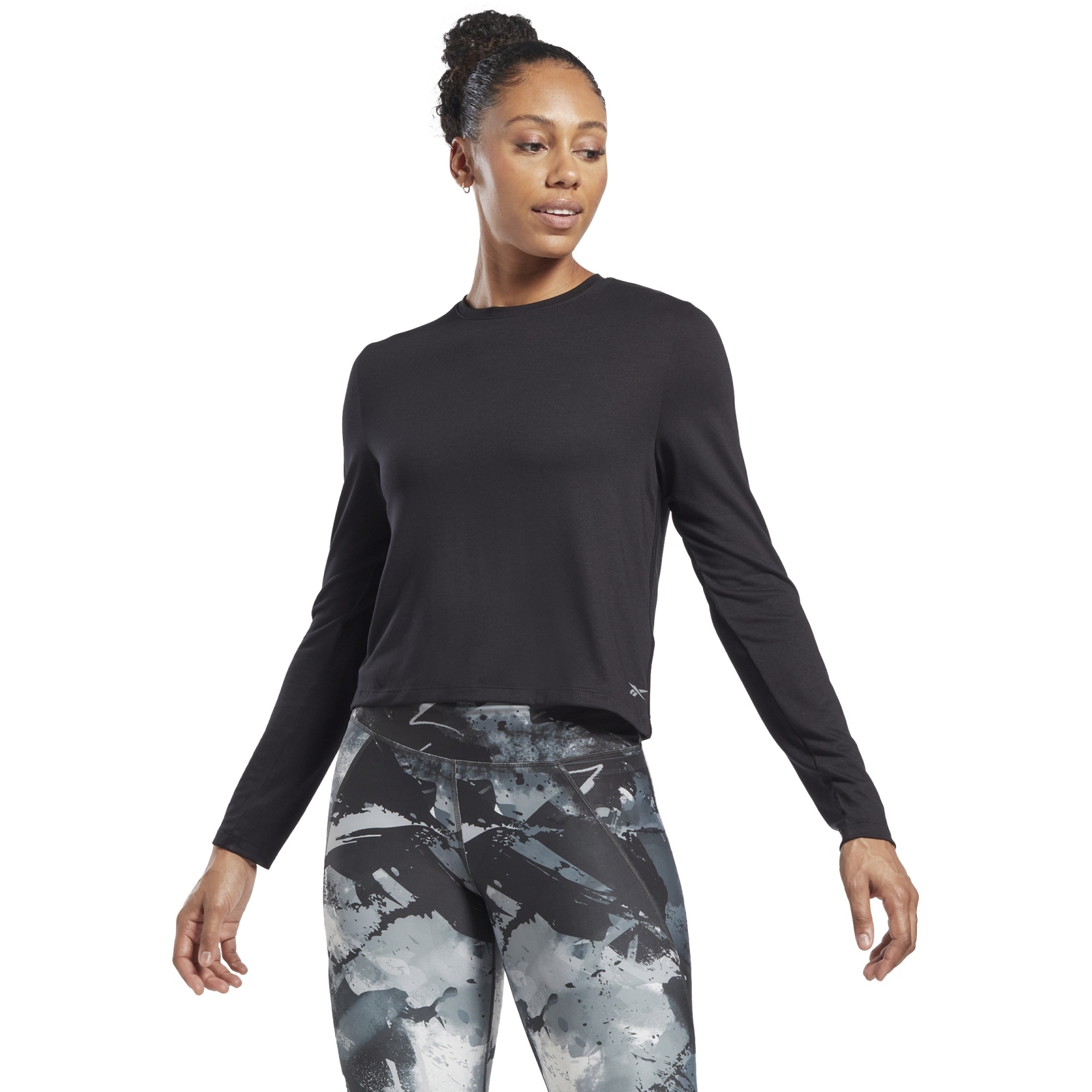 Productfoto van Reebok ACTIVCHILL Dreamblend Shirt met lange mouwen Dames - zwart