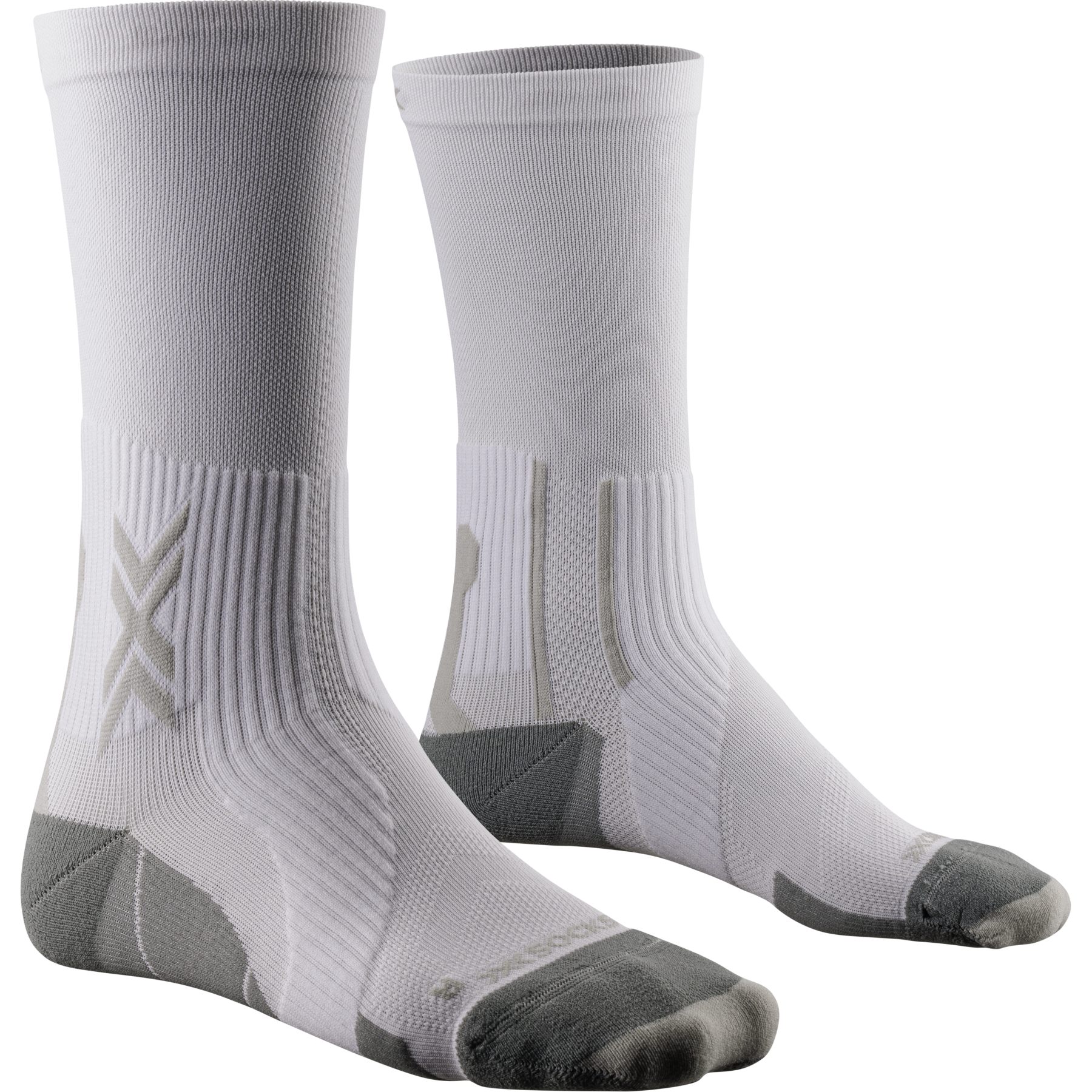 Picture of X-Socks Run Perform Crew Socks - arctic white/pearl grey