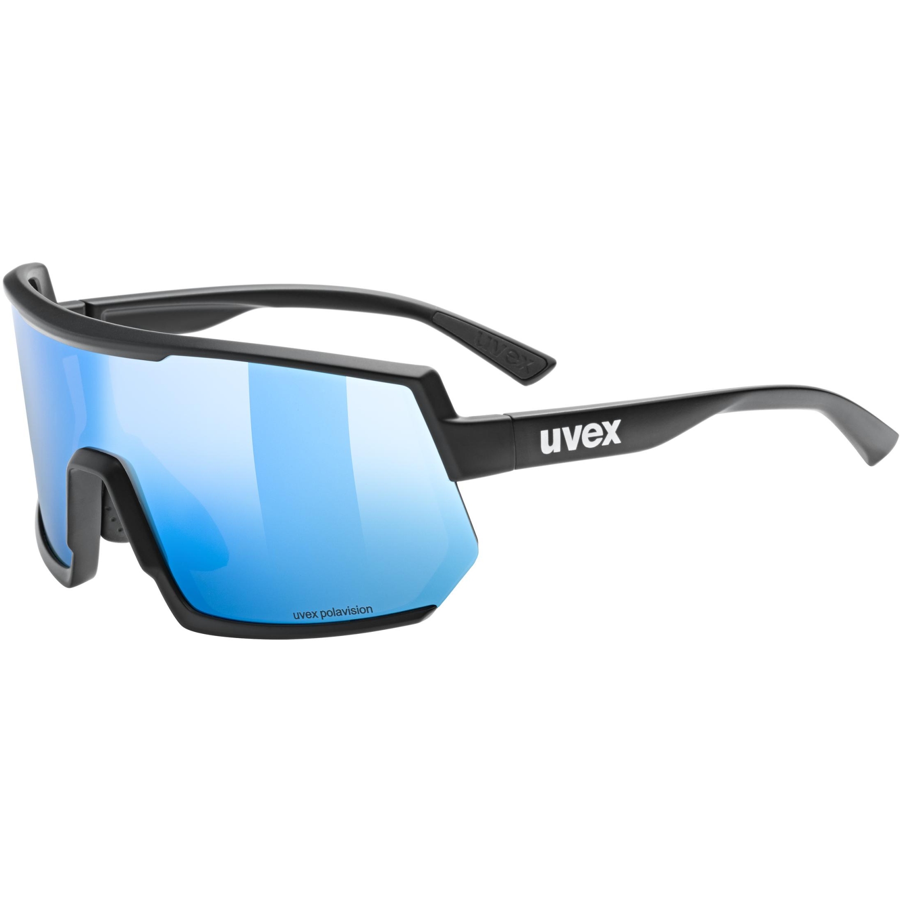 Produktbild von Uvex sportstyle 235 P Brille - black matt/polavision supravision mirror blue