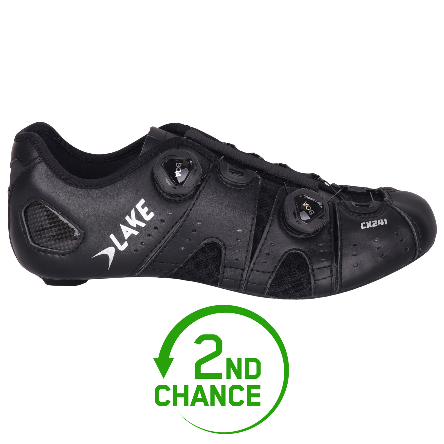 Picture of Lake CX241 Road Shoes Men - black/silver - 2nd Choice