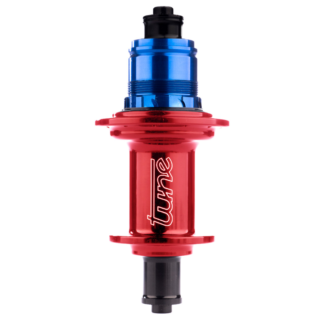 Produktbild von Tune Mag Hinterradnabe - Standard Lager - QR - 28-Loch - HG 3T - rot
