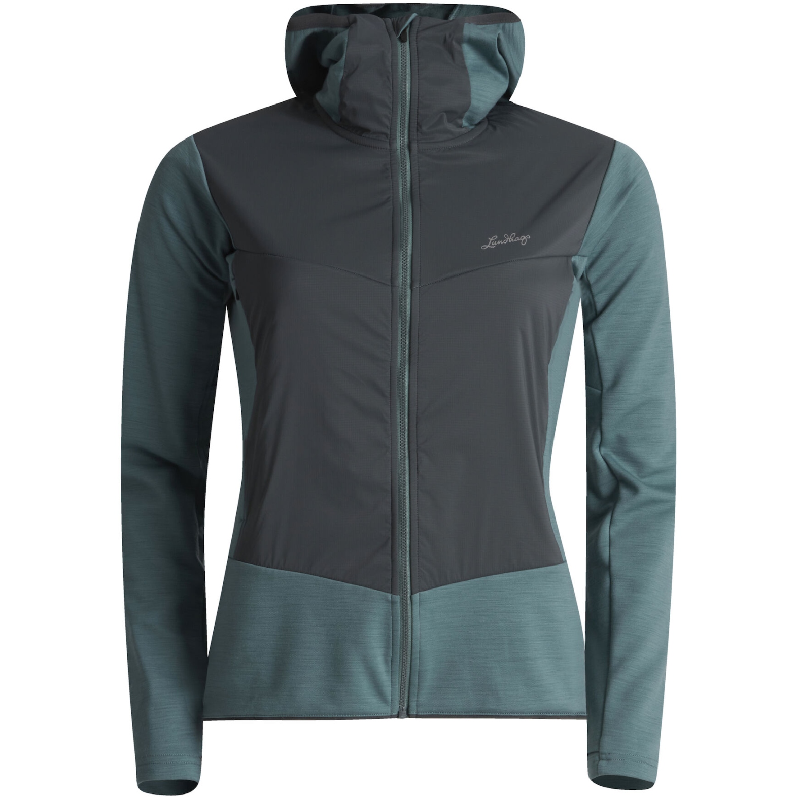 Picture of Lundhags Padje Merino Block Hoodie Jacket Women - Jade 660