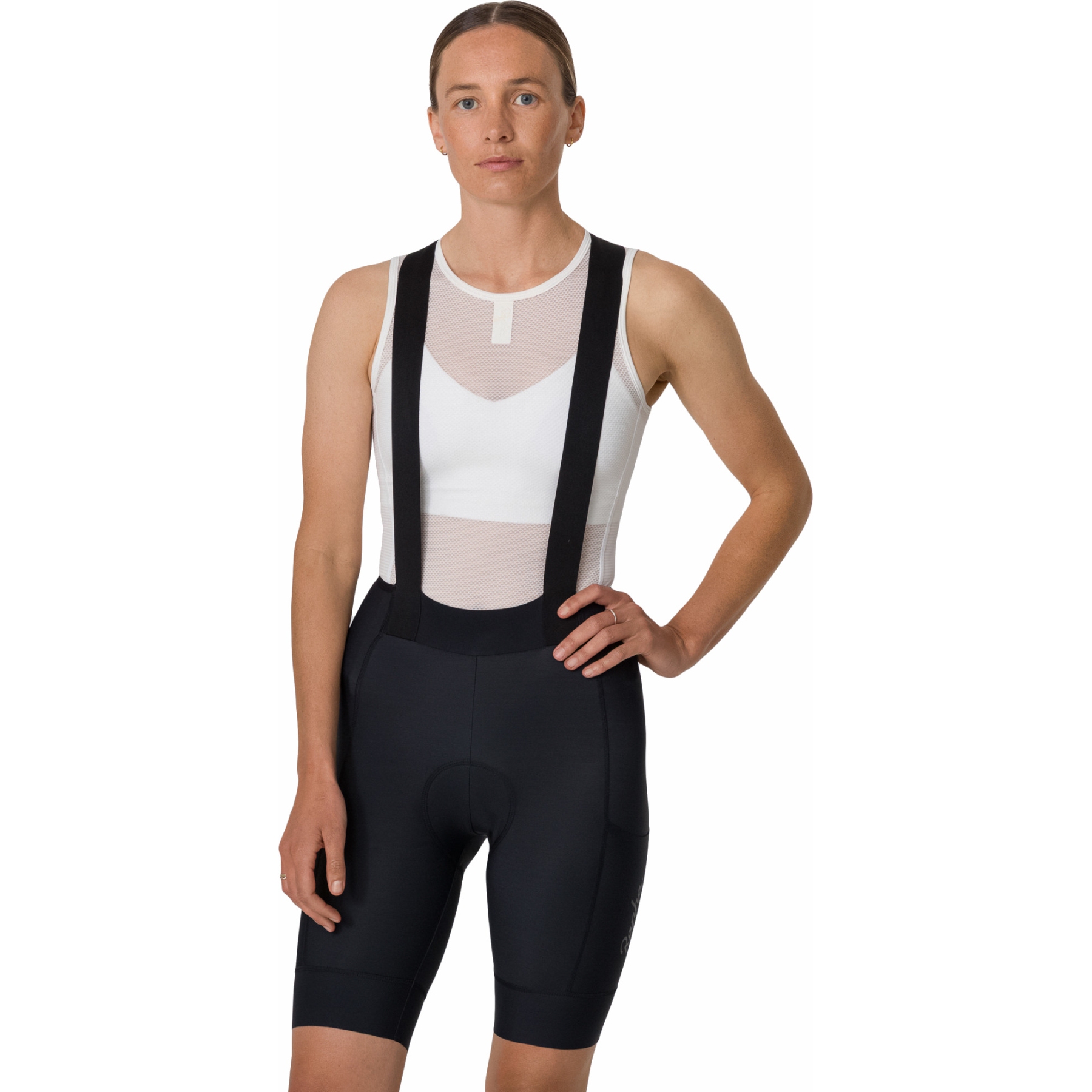Rapha Brevet E. Cargo Bib Shorts Women - black/white | BIKE24