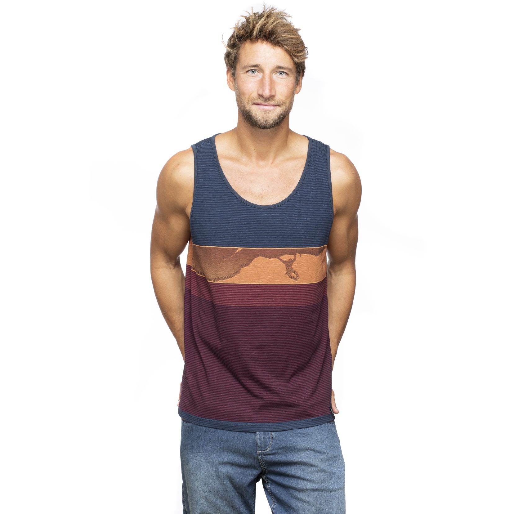 Picture of Chillaz Palau Climbing Tank Top Men - multicolor red