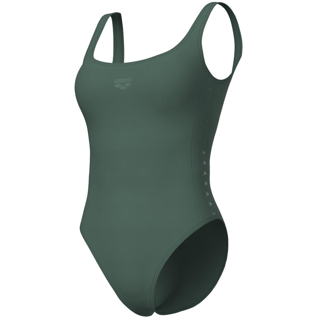 arena Team Stripe U Back Swimsuit Women - Sage | BIKE24