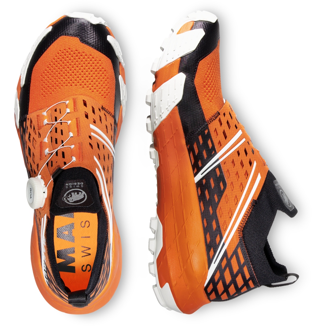 Picture of Mammut Aenergy BOA® Mid Trail Running Shoes Men - dark tangerine-white