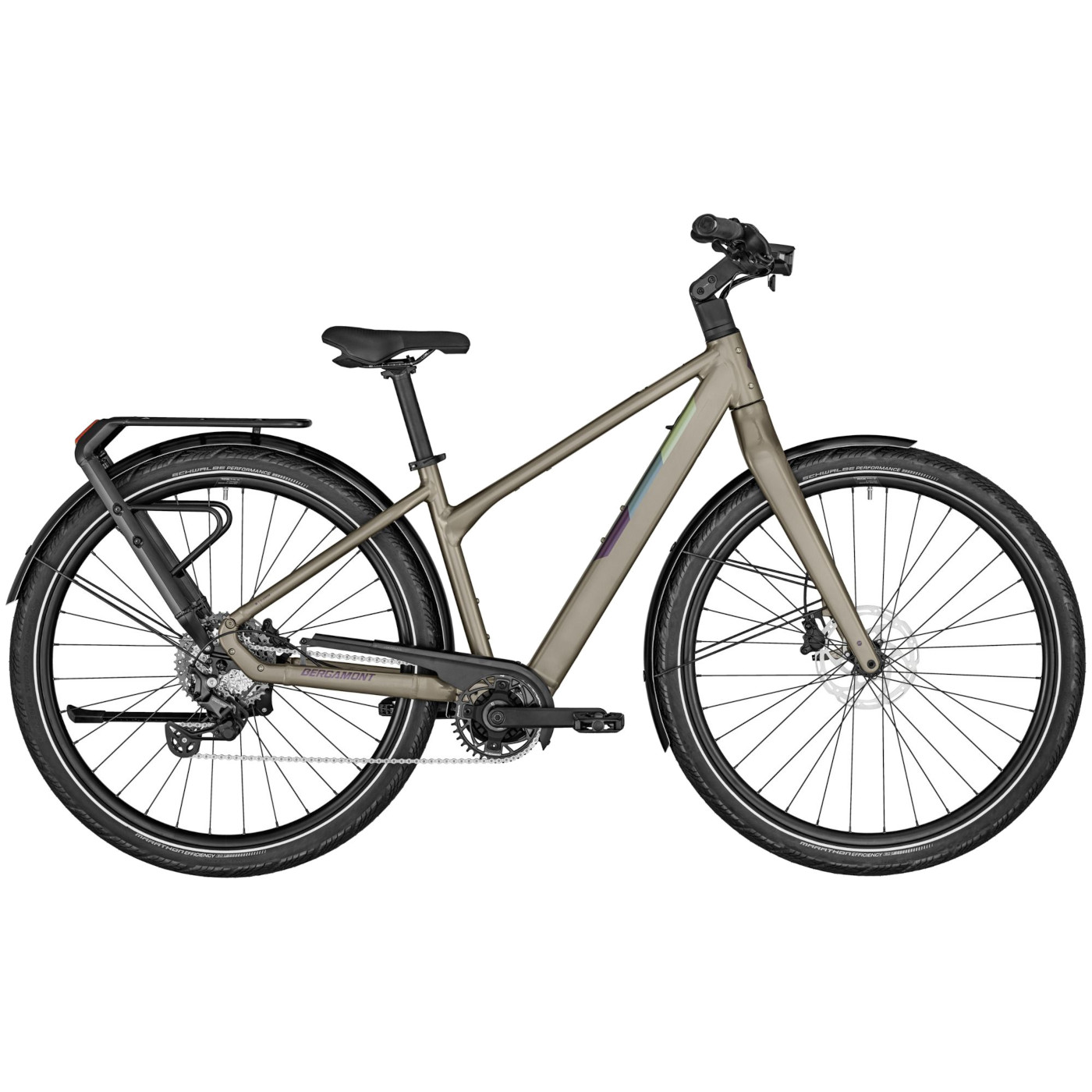 Productfoto van Bergamont E-VITESS SPORT LADY - Dame Trekking E-Bike - 2023 - shiny taupe brown