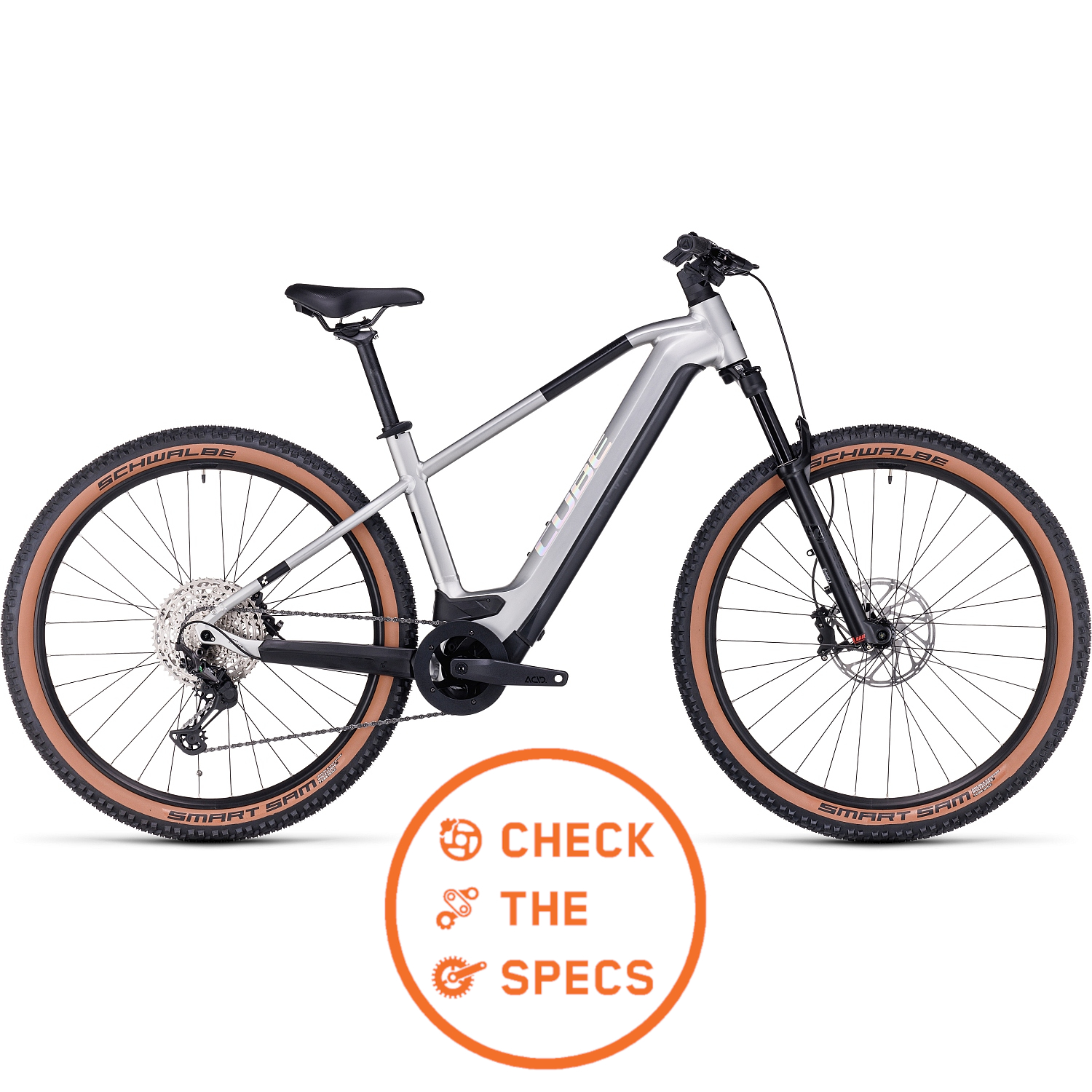 Picture of CUBE REACTION HYBRID SLX 750 - Electric Mountain Bike - 2023 - grey / spectral A01