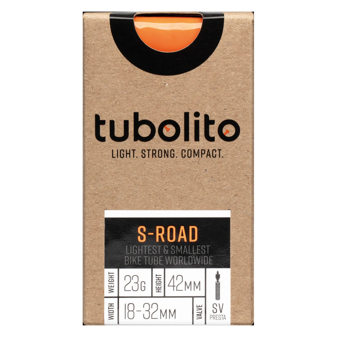 Productfoto van Tubolito Road Binnenband - 28&quot; | S-Tubo | 18-32mm - oranje