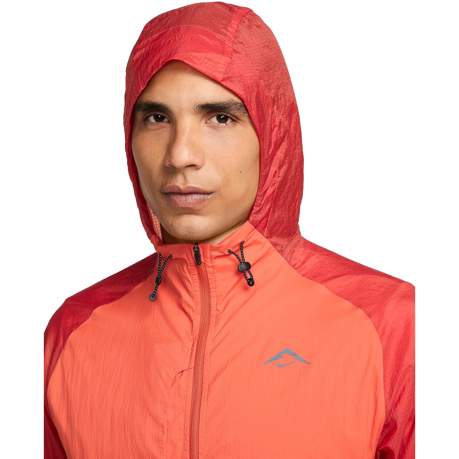 Nike Trail Aireez Running Jacket Men vintage coral dragon red black FN4002 846