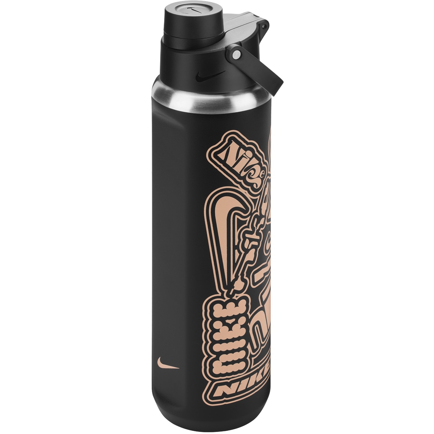 Produktbild von Nike Edelstahl Recharge Chug Trinkflasche 24oz/709ml - black/black/apricot agate/apricot agate 071