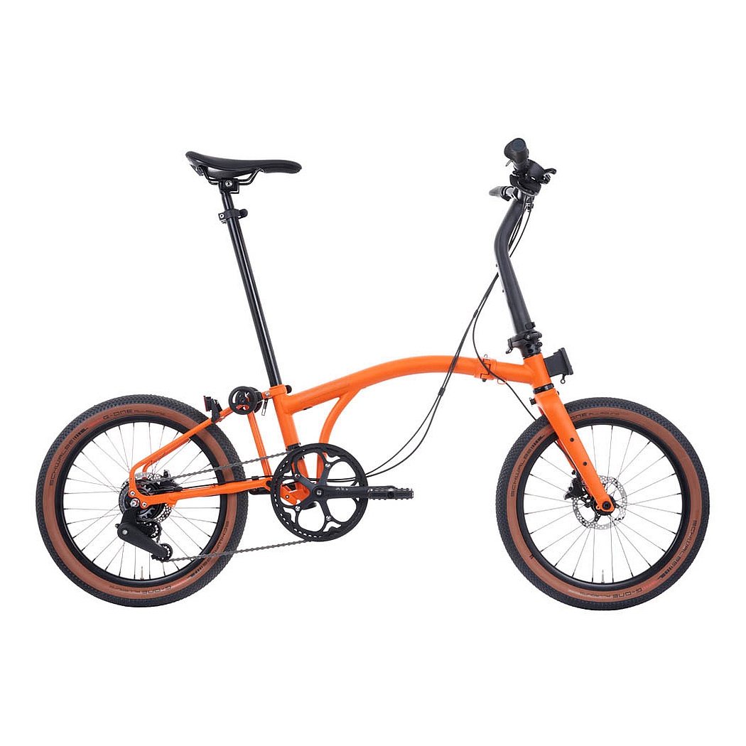 Foto de Brompton G Line - 8-Speed - Large Bar - Telescopic Seatpost - 20&quot; Bicicleta Plegable - 2025 - adventure orange