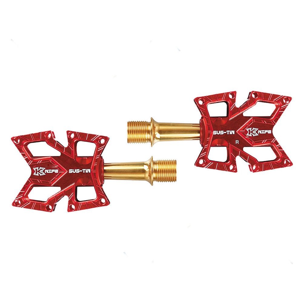 KCNC ペダル KYREX SLIM ROAD PLATFORM REDチタン ペダル KCNC KYREX SLIM ROAD PLATFORM PEDAL スリムロード