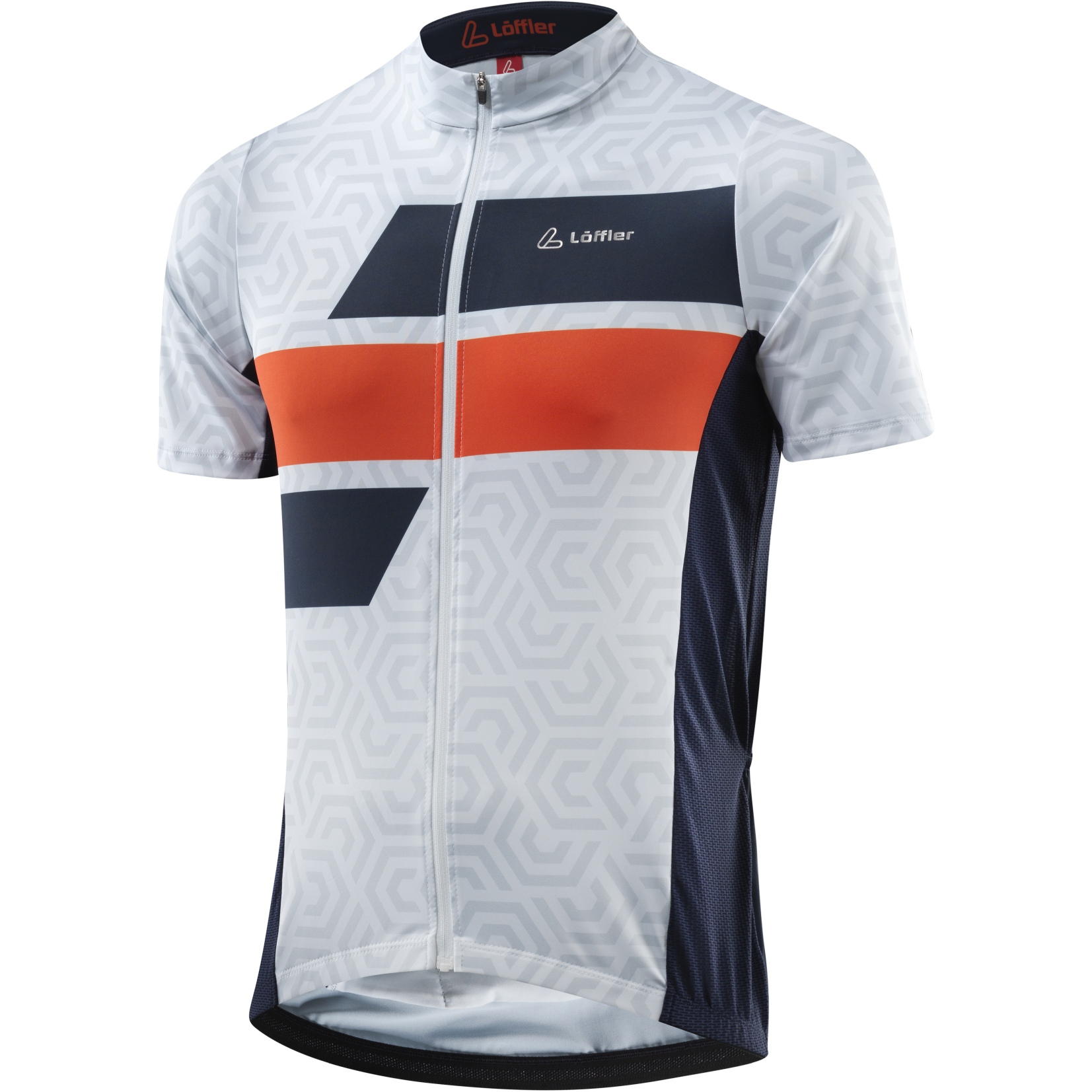 Picture of Löffler Celtic Mid Full Zip Bike Jersey Men - white 100