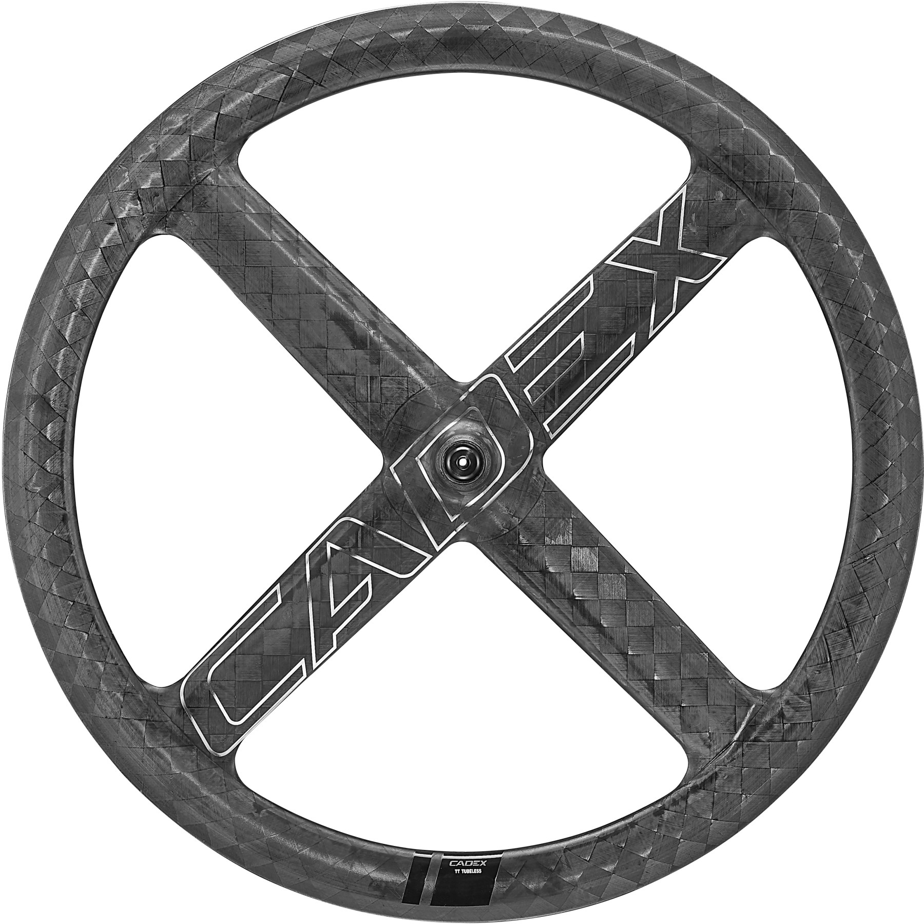 Productfoto van CADEX 4-Spoke Aero Tubeless Front Wheel - Clincher - 9x100mm QR