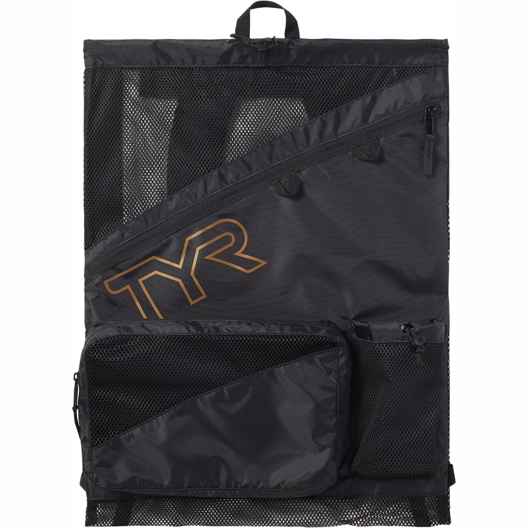 Produktbild von TYR Elite Team Mesh 40L Rucksack - black/gold