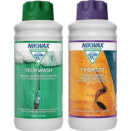 Produktbild von Nikwax Tech Wash Waschmittel + TX.Direct Wash-in Imprägnierung Set 2 x 1 L