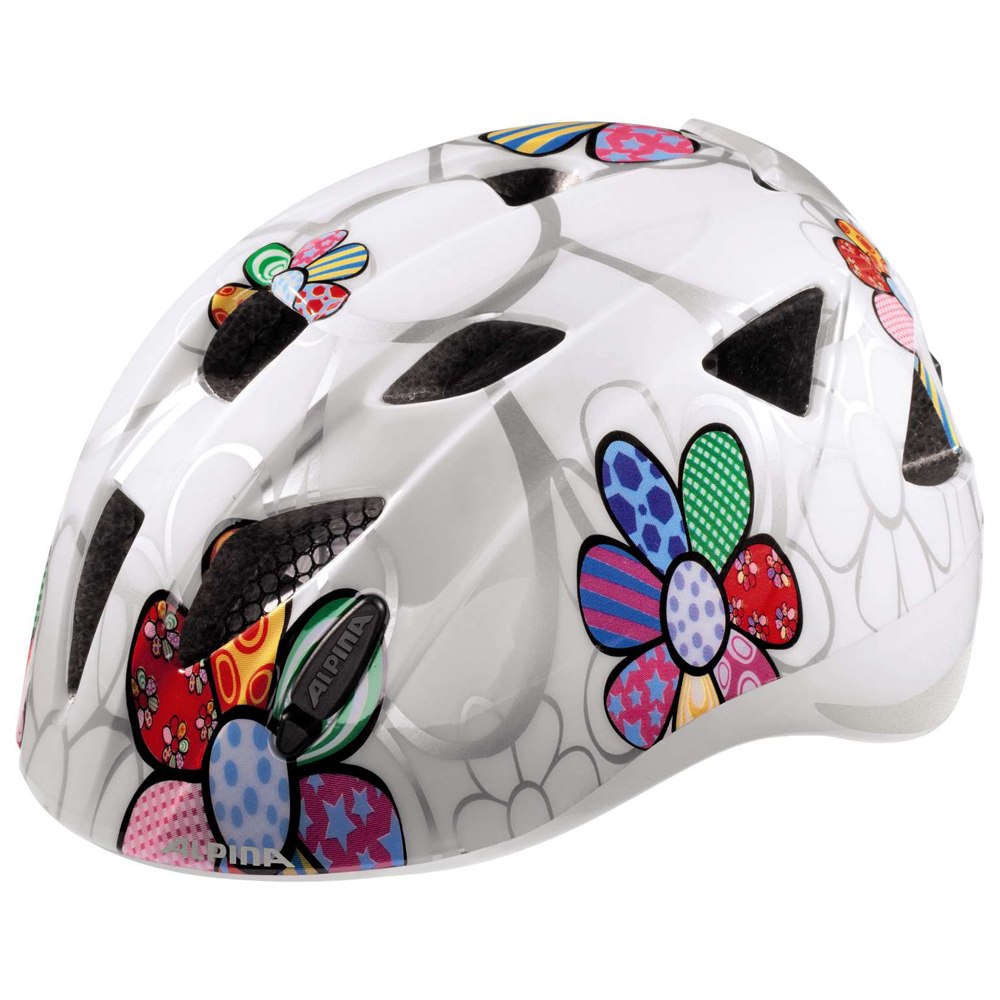 Picture of Alpina Ximo Flash Kids Helmet - white flower