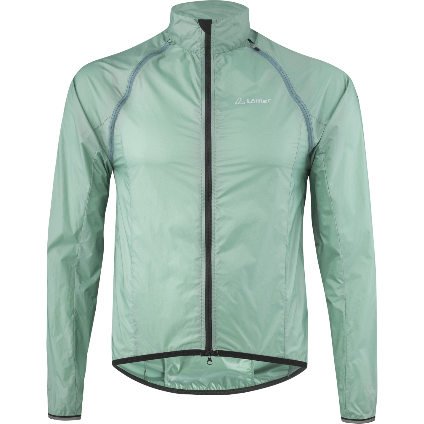 Мужская велосипедная куртка Löffler Windshell на молнии - cottage 363 green