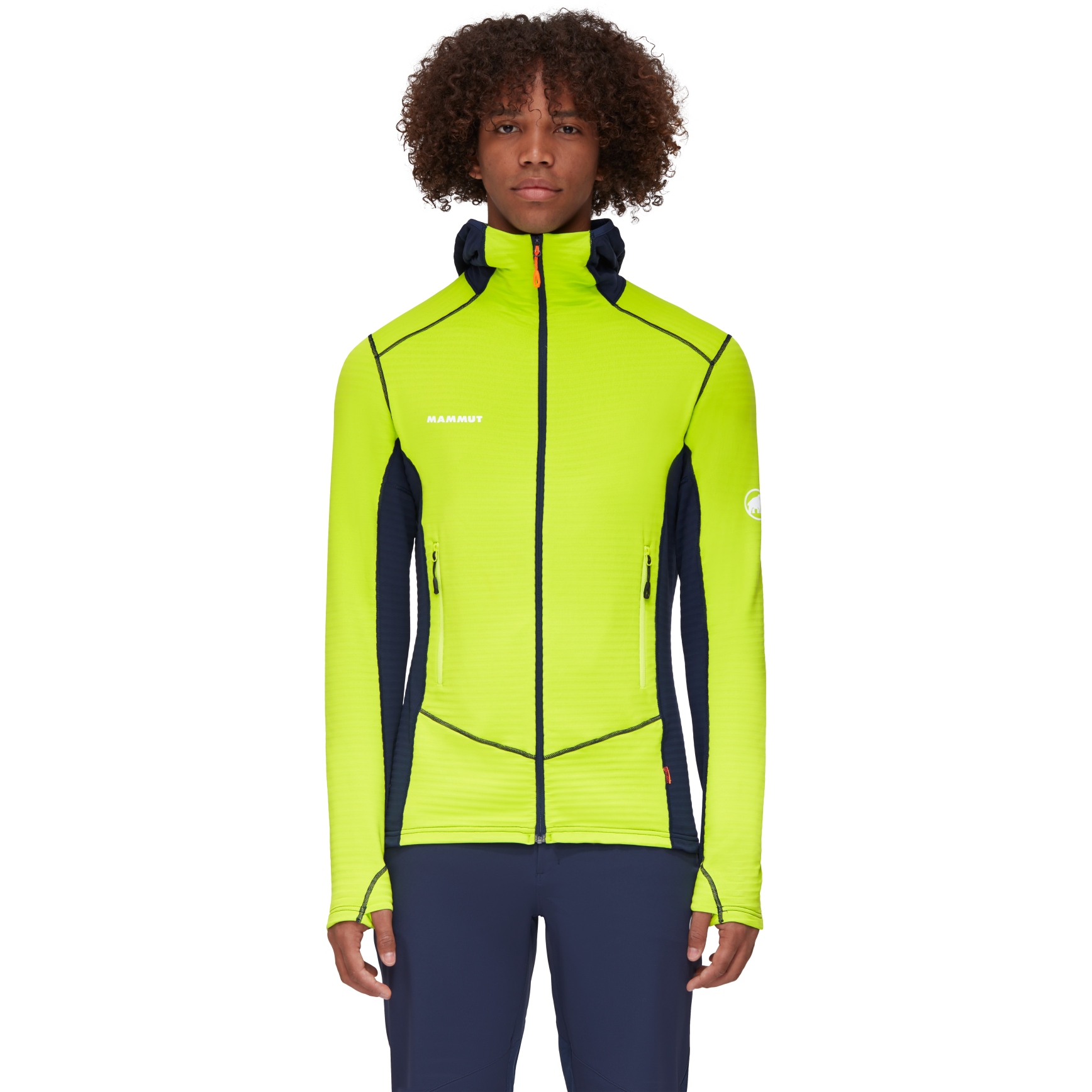 Picture of Mammut Taiss Light Midlayer Hooded Jacket Men - highlime-marine