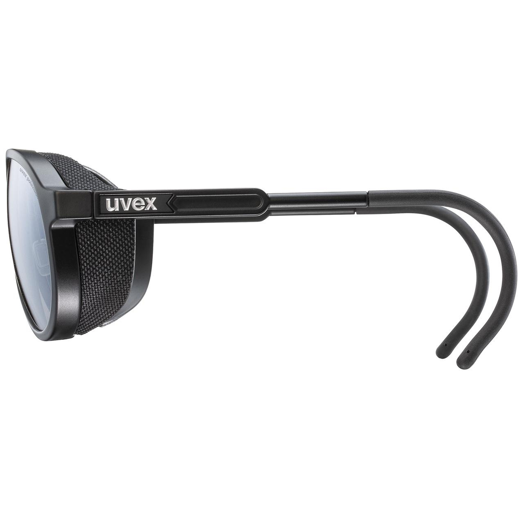 Uvex mtn classic P Brille - black matt/polavision mirror silver 