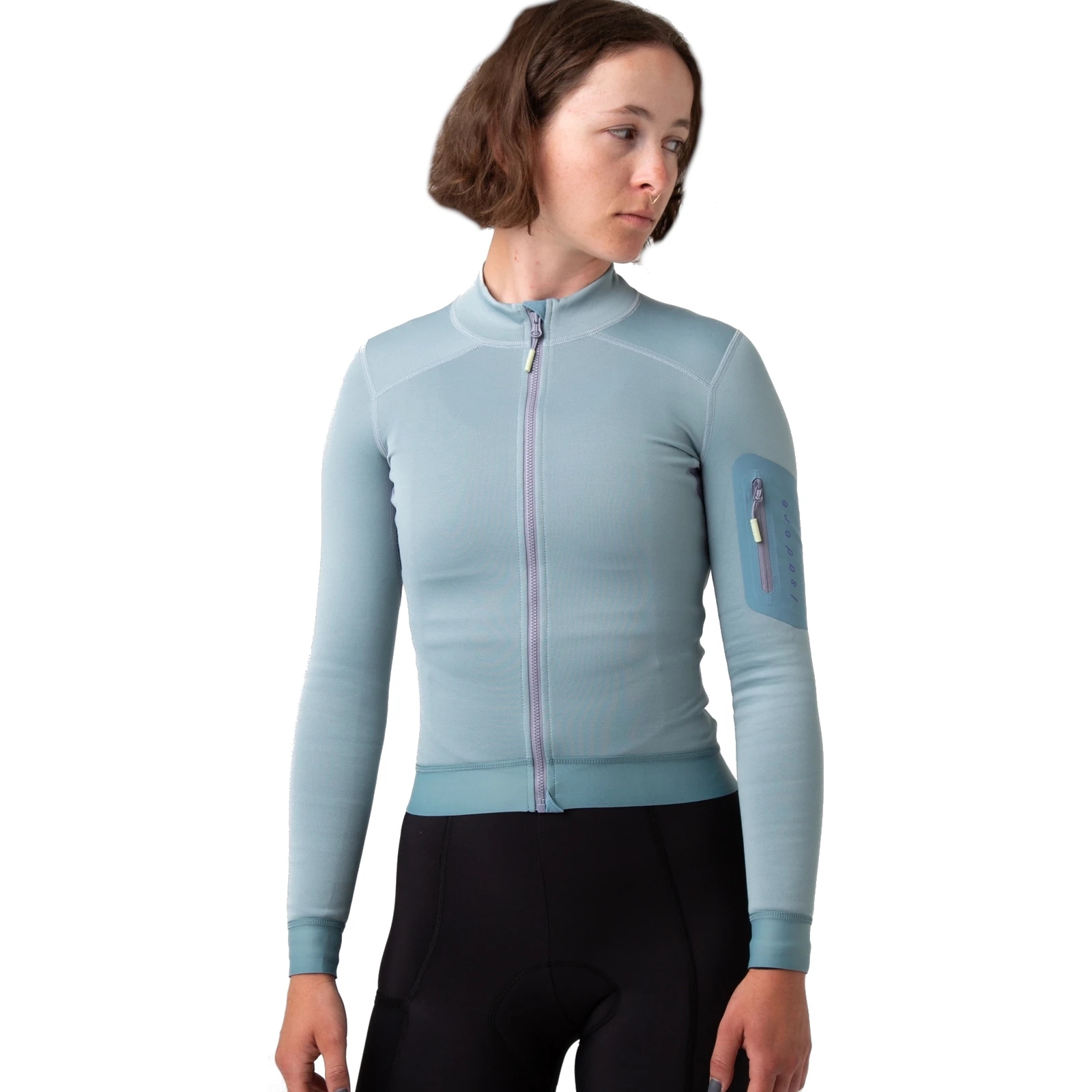 Isadore Alternative Eco Fleece Long Sleeve Jersey Women - Slate | BIKE24