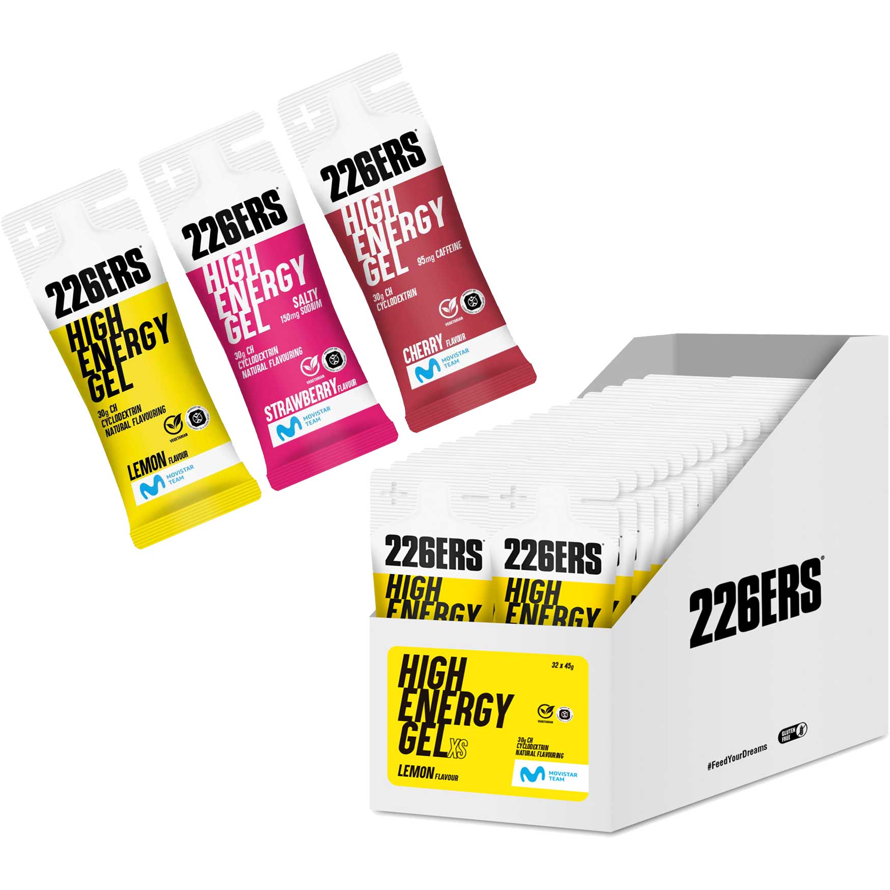 Kuva: 226ERS High Energy Gel XS with Carbohydrates - 32x45g