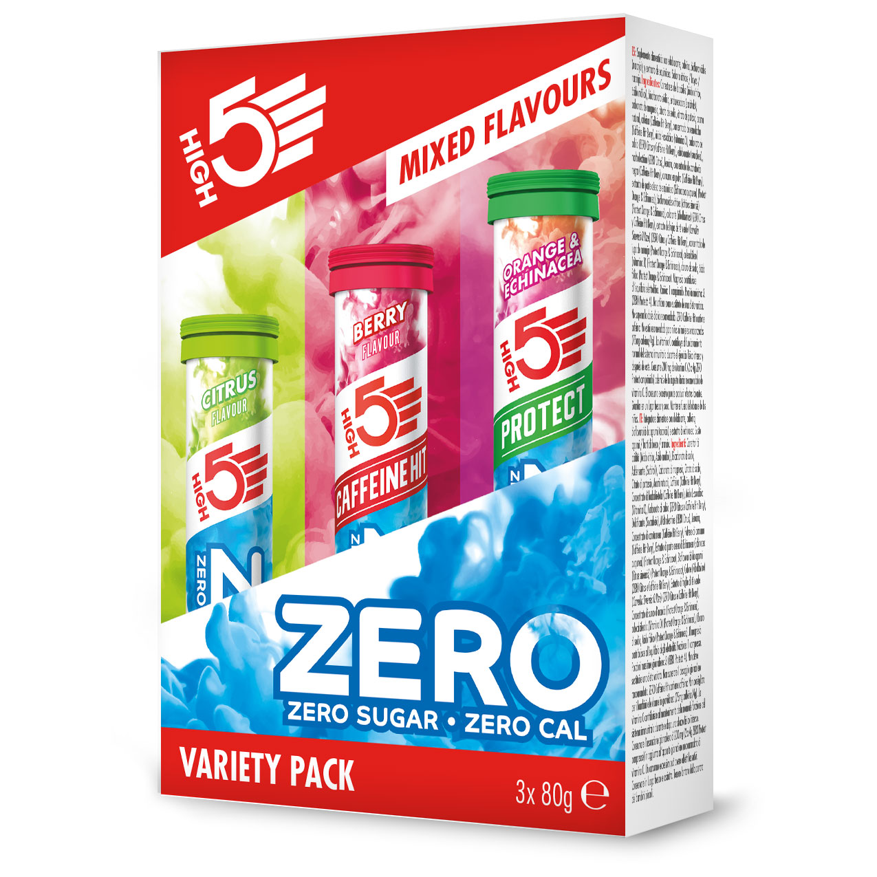 Produktbild von High5 Zero Variety Pack - Elektrolyt-Sportgetränk - 3x 20 Brausetabletten