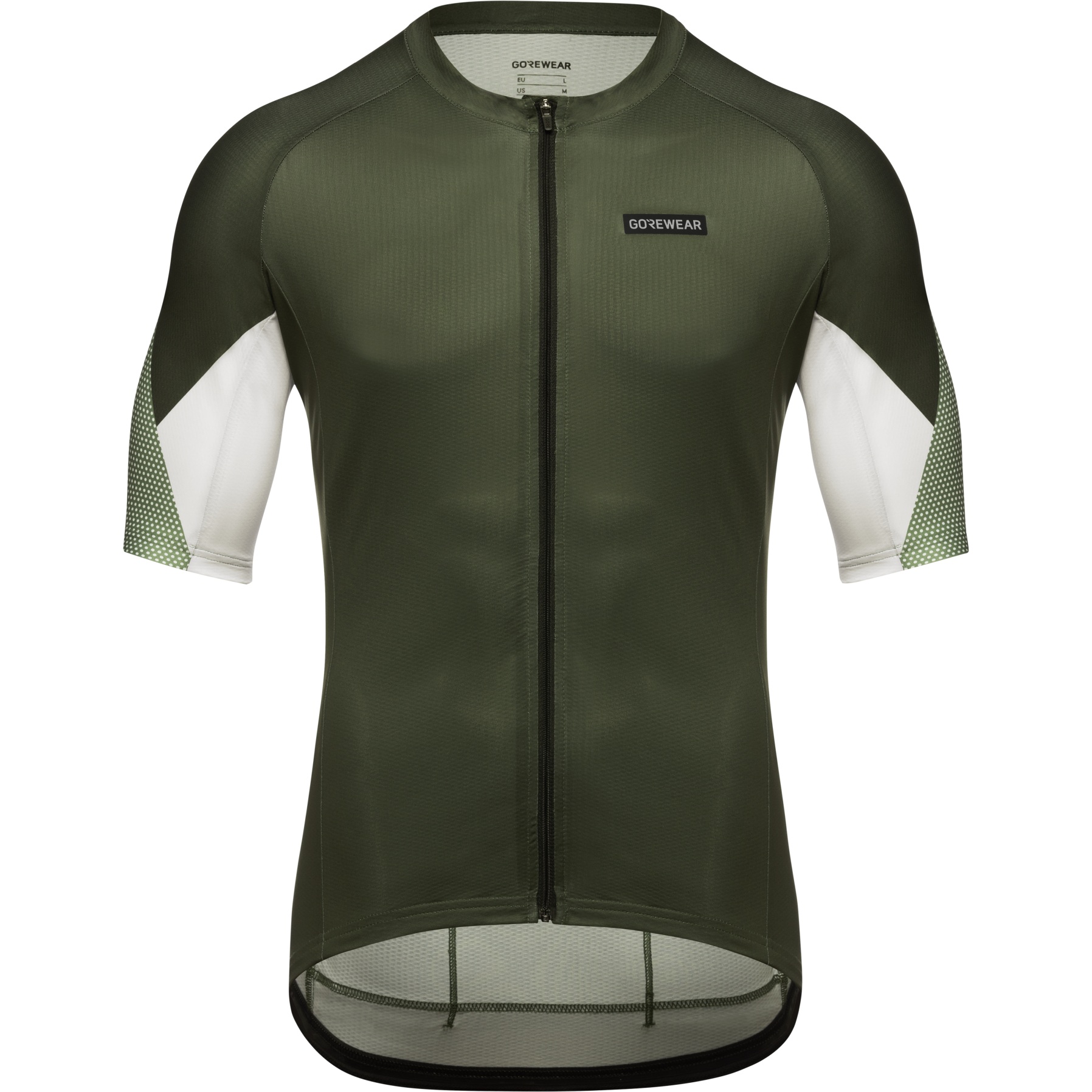 Productfoto van GOREWEAR Spirit Triangles Fietsshirt met Korte Mouwen Heren - utility green/white BH01