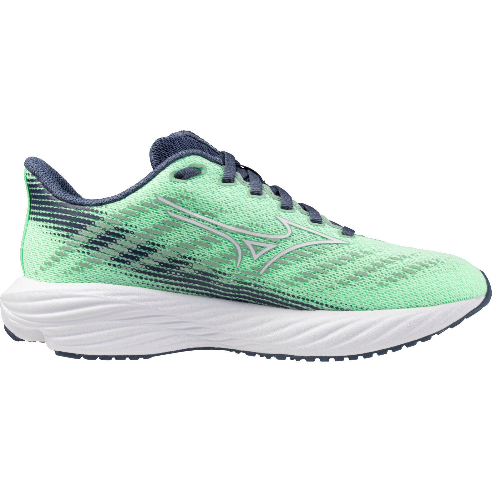 Mizuno Scarpe Running Bambino - Enerzy Rider - Neo Mint/White/Vintage Indigo