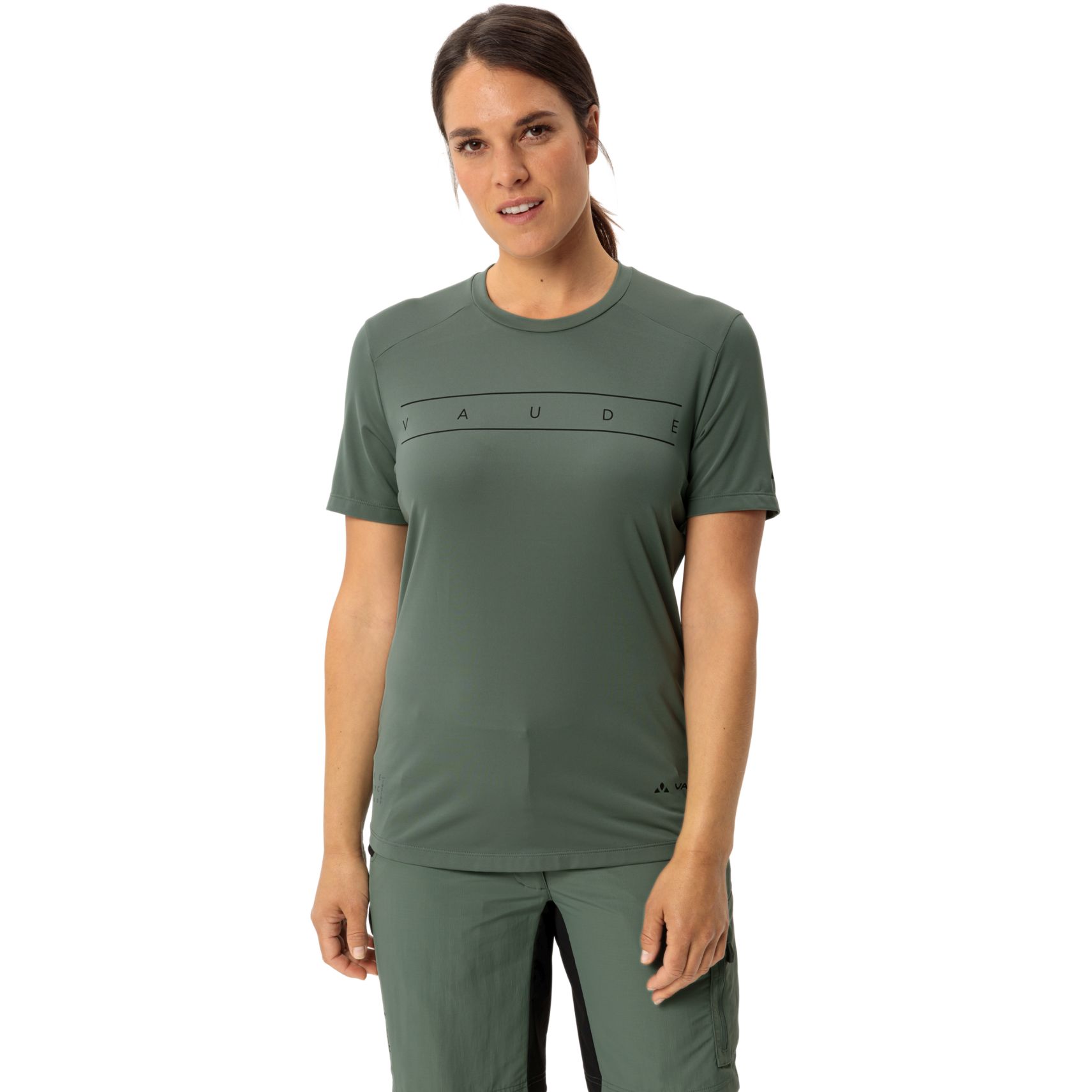 Produktbild von Vaude Qimsa Logo Kurzarmshirt Damen - agave