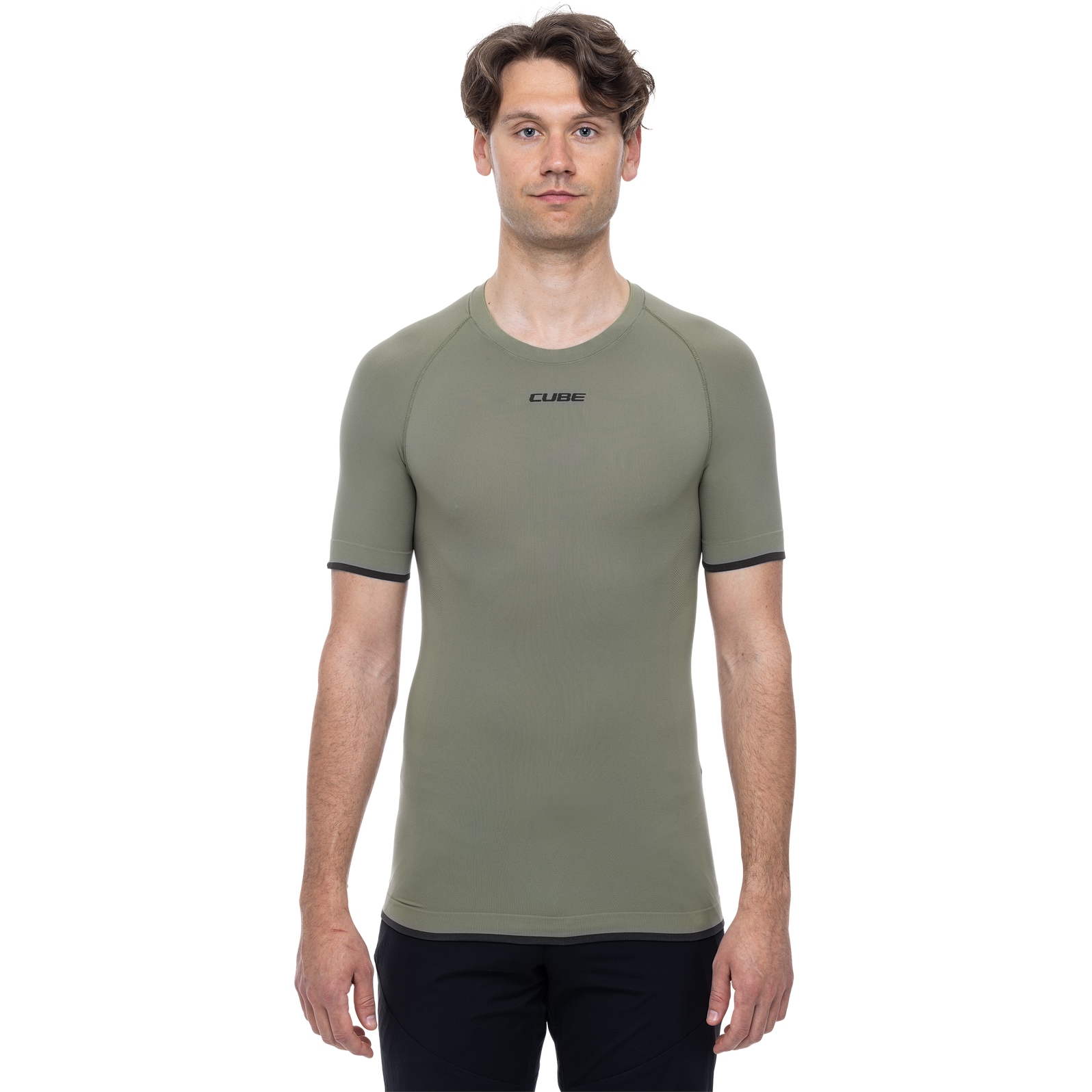 Picture of CUBE Race Be Cool Short Sleeve Baselayer Men - olive