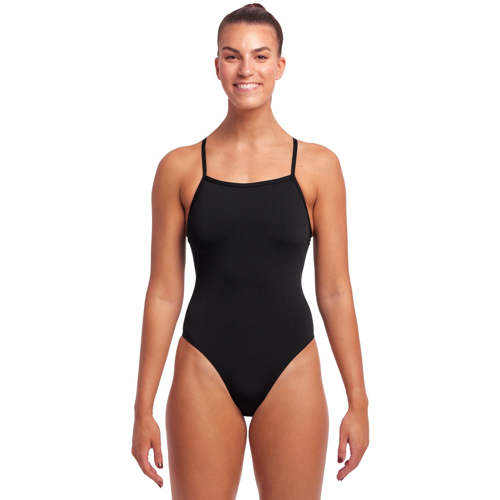 Funkita Tie Me Tight One Piece Swimsuit Women - Still Black | BIKE24