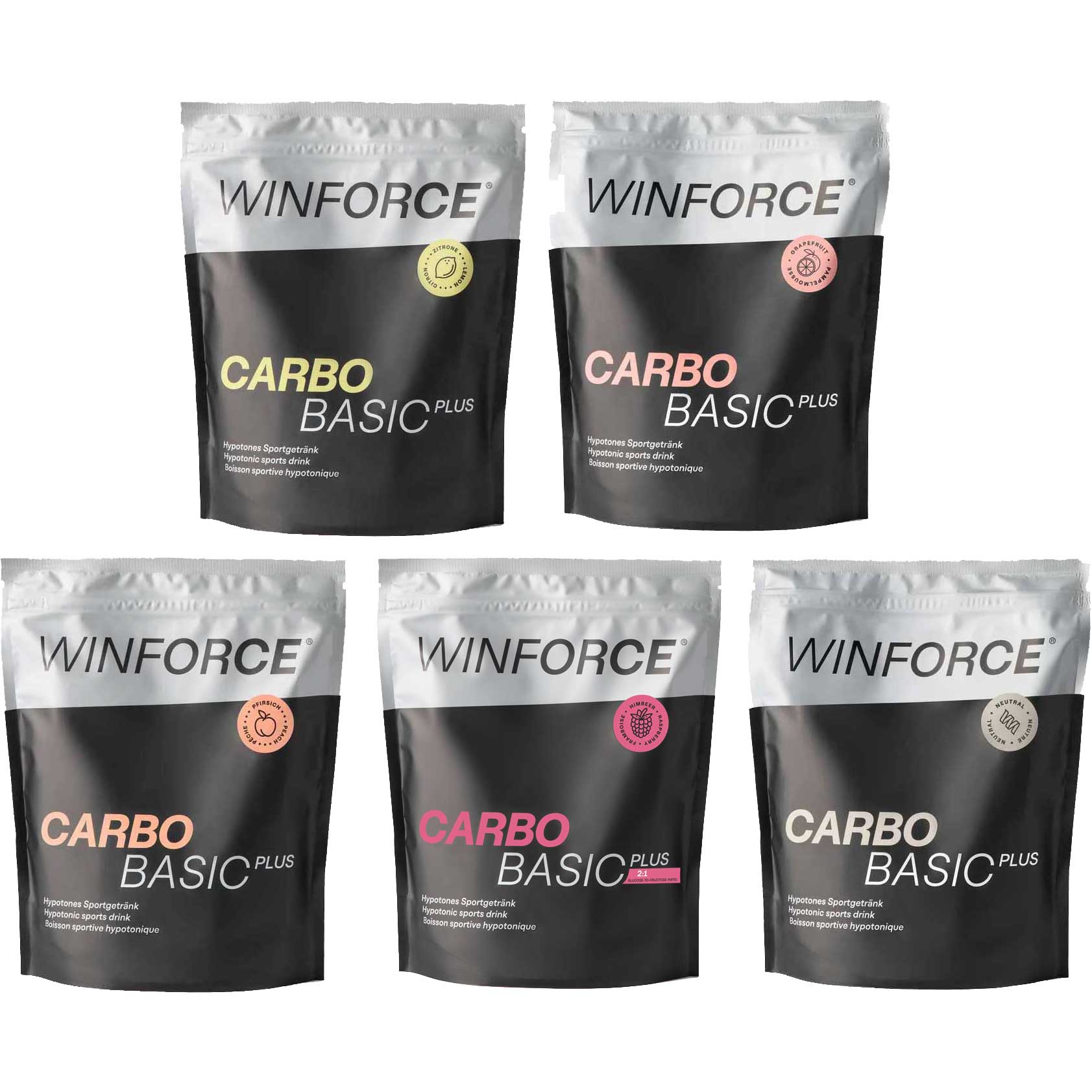 Productfoto van WINFORCE Carbo Basic Plus - Hypotone Koolhydraat Drankpoeder - 900g
