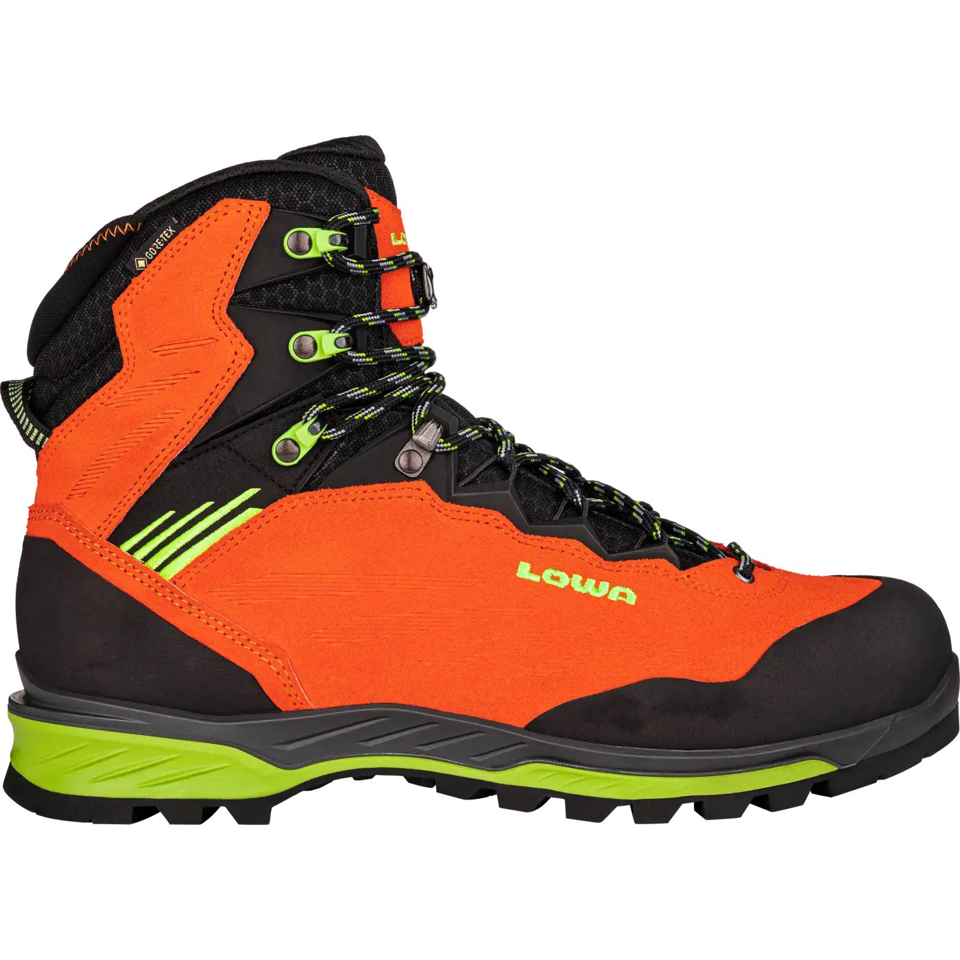 LOWA Cadin II GTX Mid Mountaineering Shoes Men - flame/lime | BIKE24
