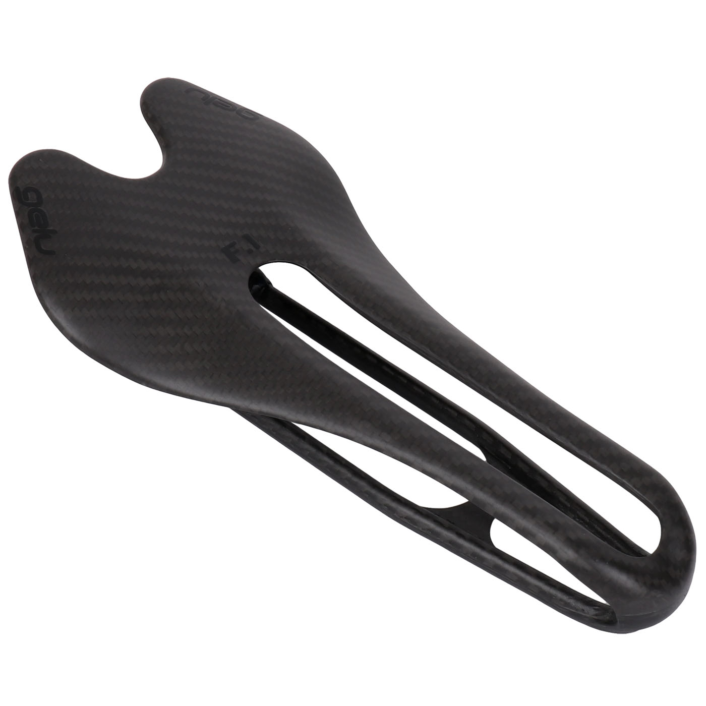 Productfoto van Gelu F1 Carbon Saddle - black Logos