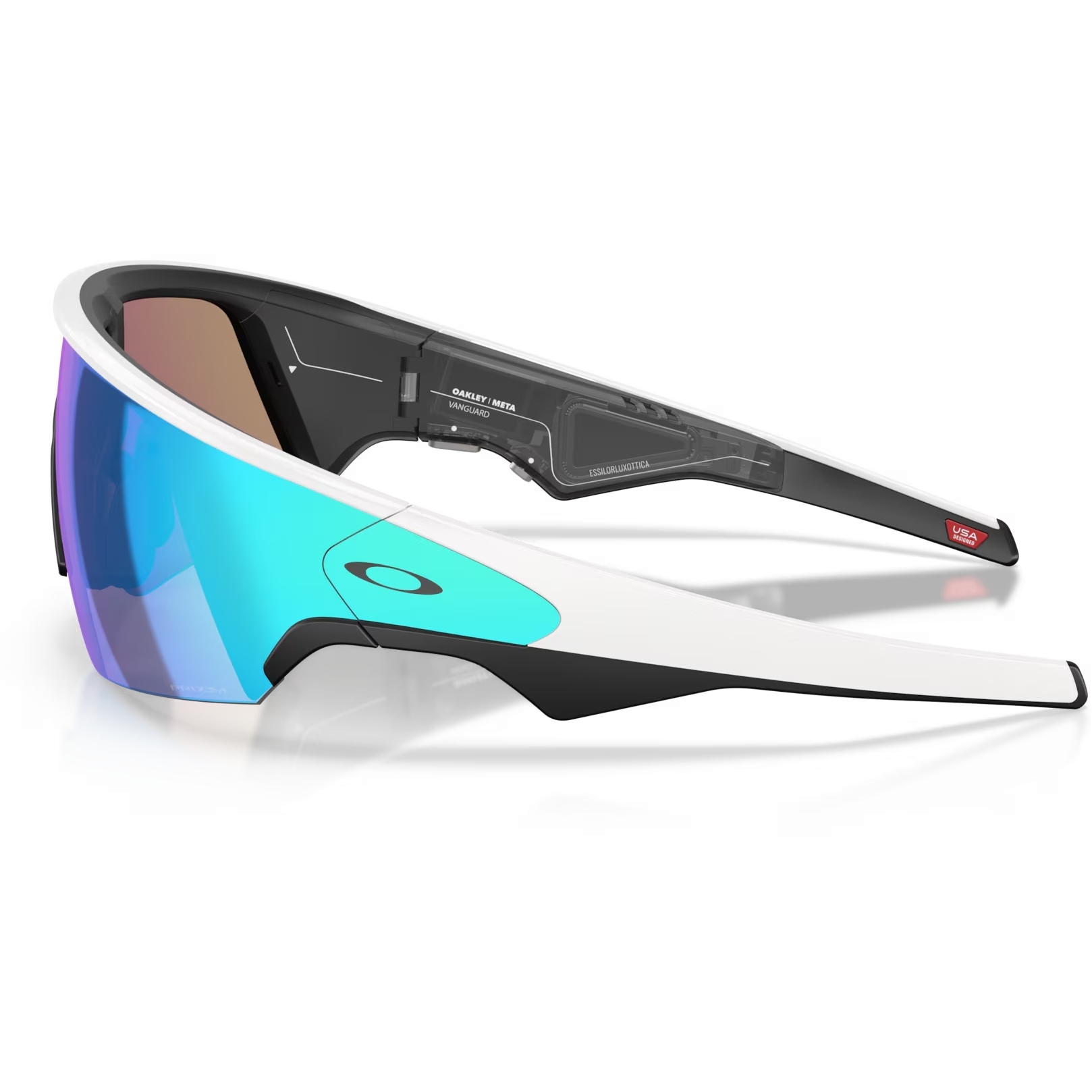 Oakley META Vanguard Glasses - White/Prizm Sapphire - OW8001-0652