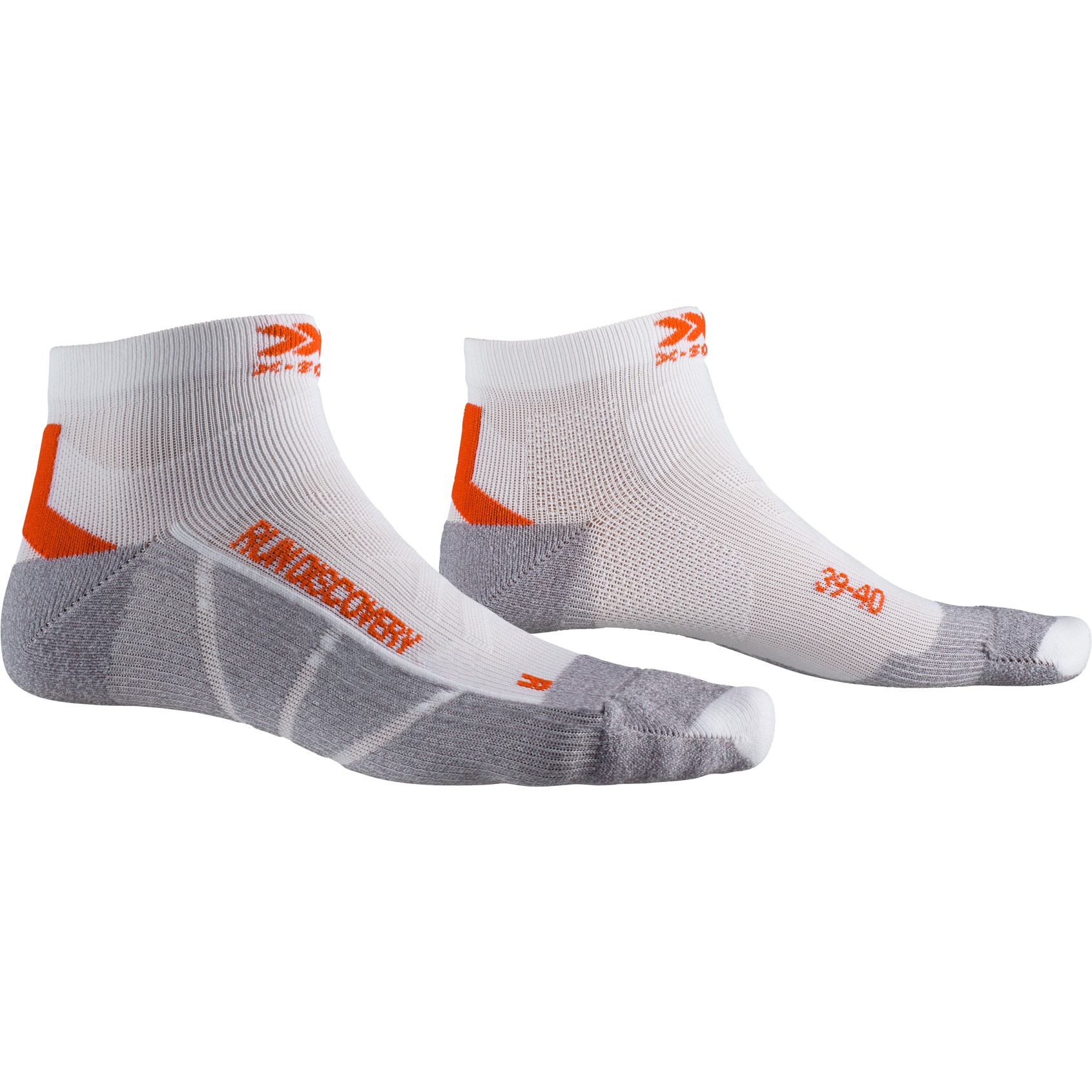 Picture of X-Socks Run Discovery 4.0 Running Socks - arctic white/dolomite grey