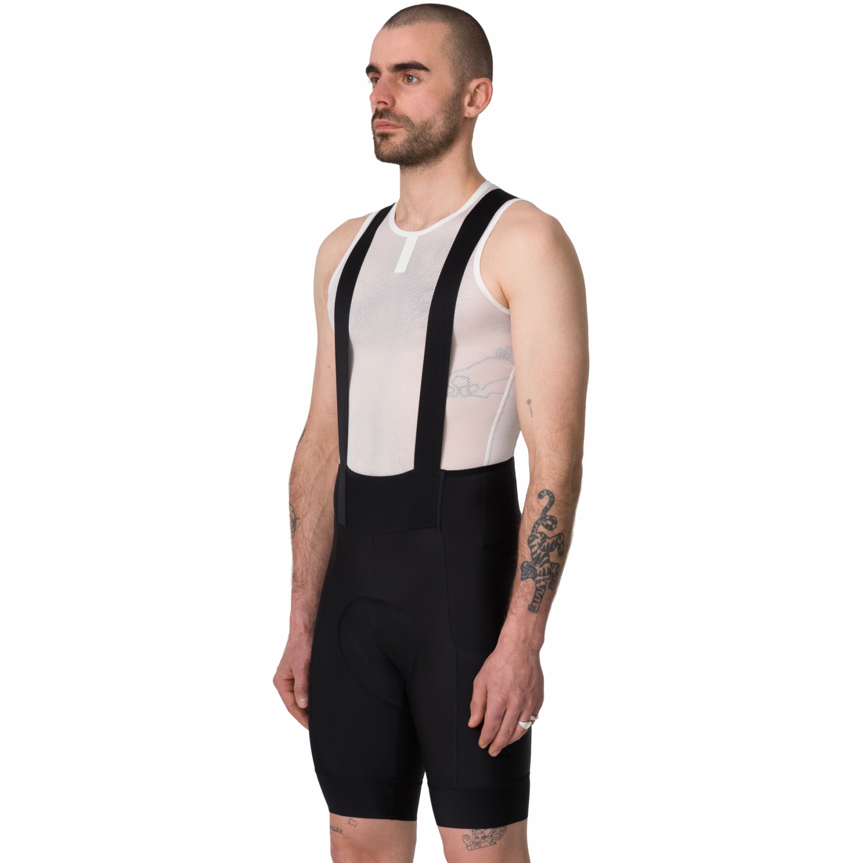 Rapha Brevet Bib Shorts II M 黒白 Rapha Brevet E. Bib Shorts Men - black/black | BIKE24
