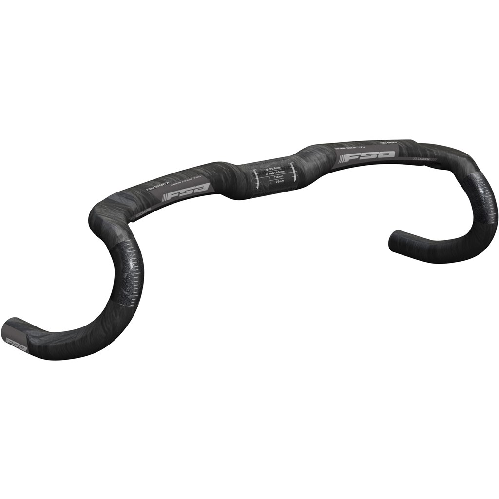 Picture of FSA K-Wing AGX Compact Carbon Road Handlebar - black