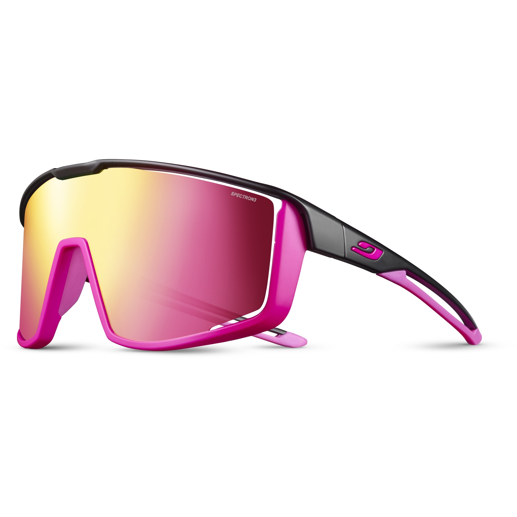 Image of Julbo Fury Spectron 3 Sunglasses - matt black/pink