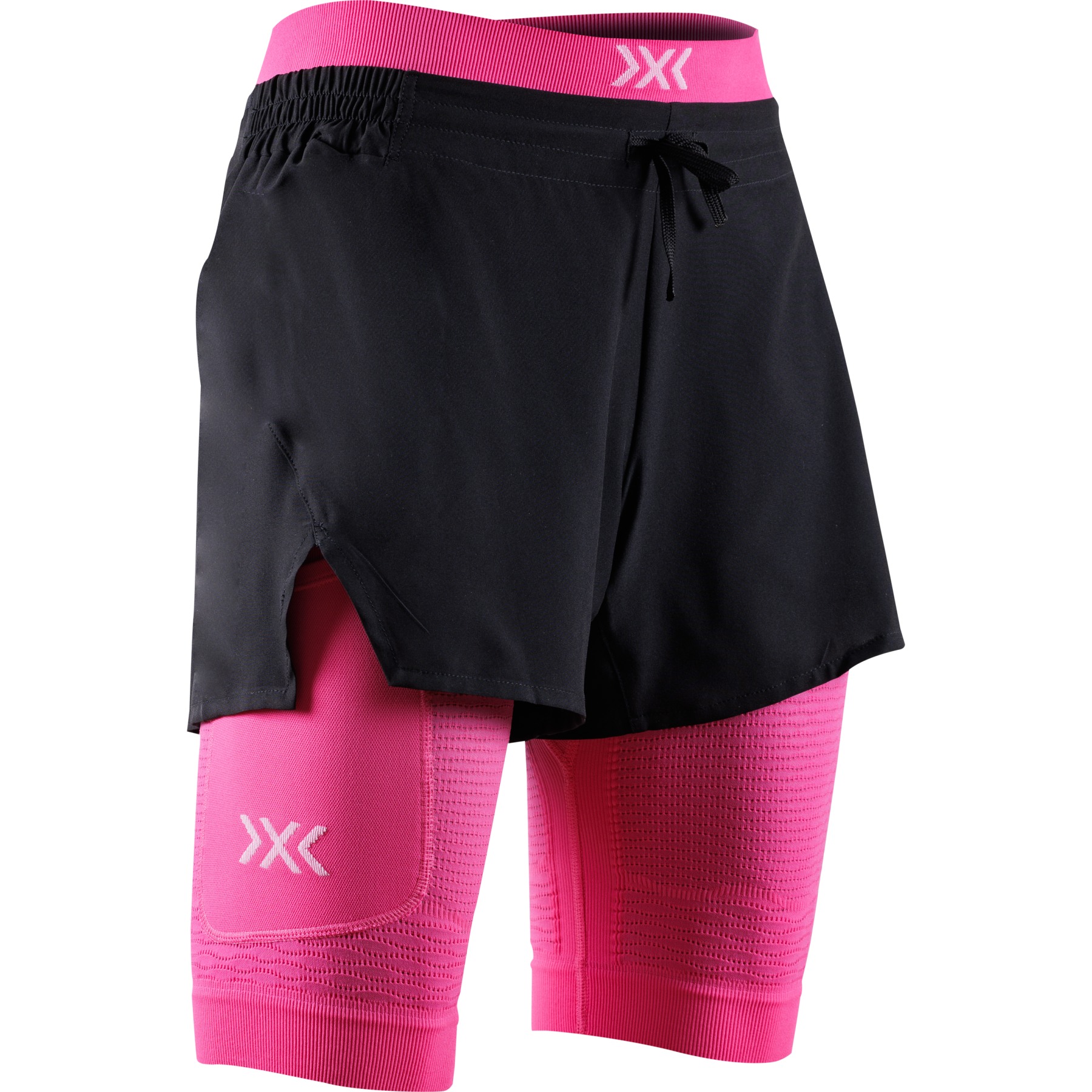Productfoto van X-Bionic Effektor 2-In-1 Shorts Dames - x black/neo pink