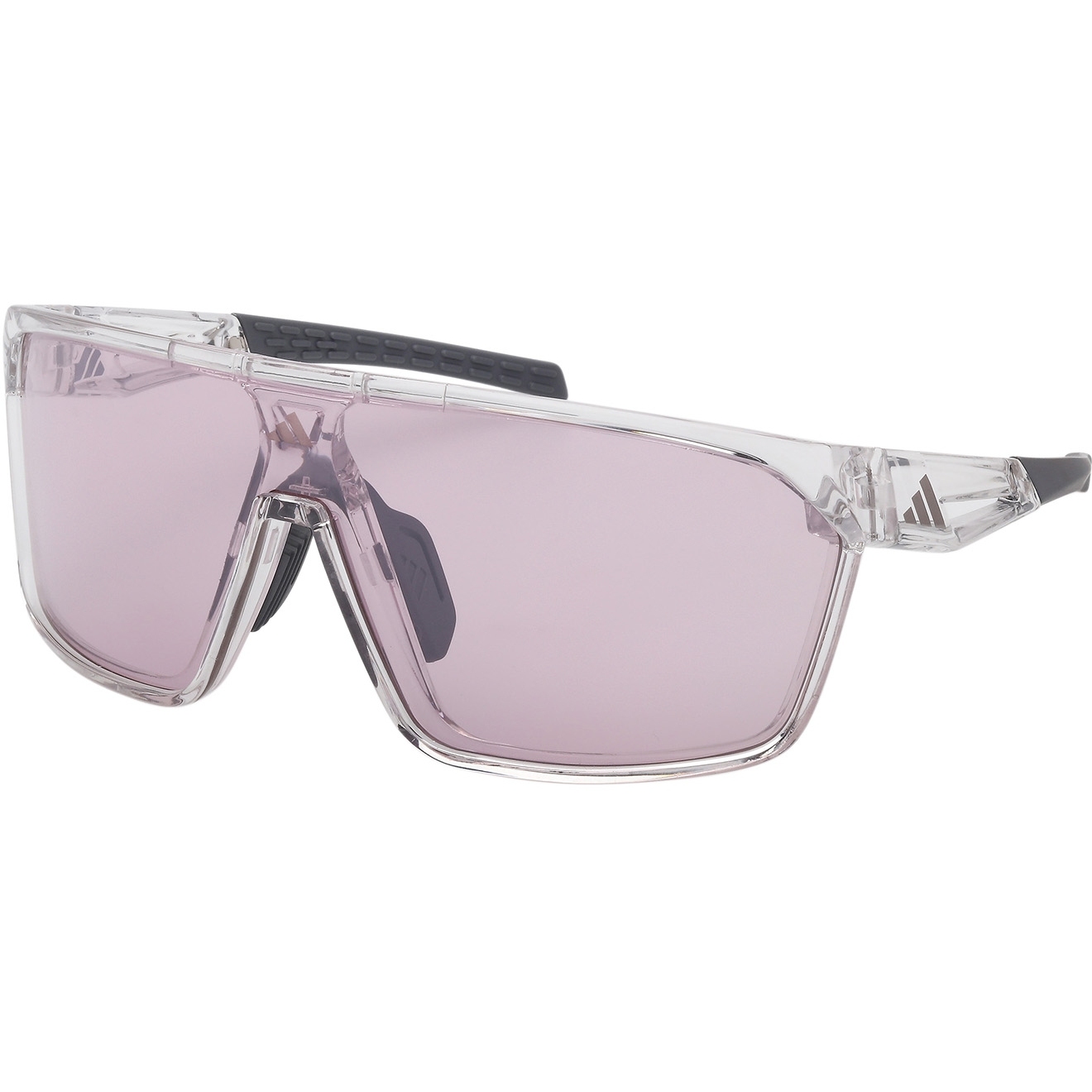 Productfoto van adidas SP0108 Bril - Crystal / Photocromic Mirror Violet