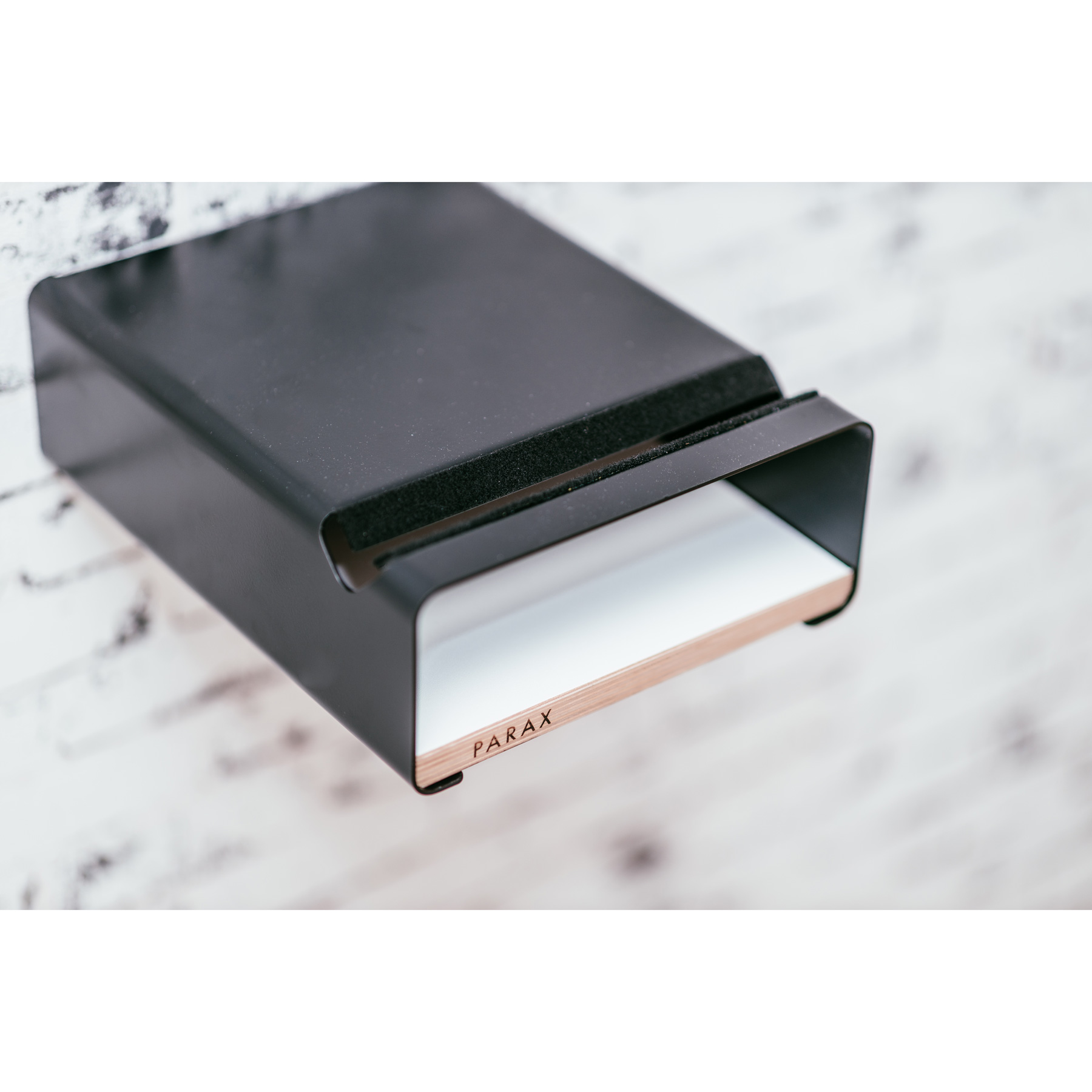 Parax S-Rack Bicycle Wall Mount - Black - Walnut | BIKE24