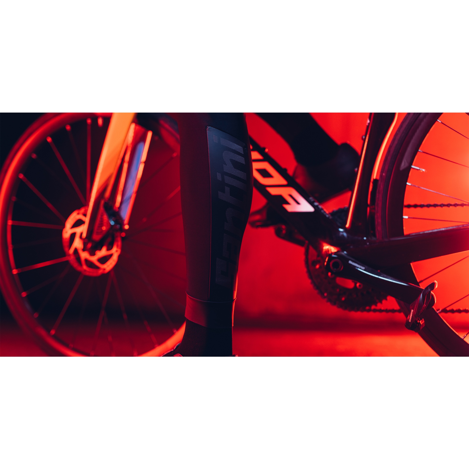 Culotte de ciclismo hombre - Fluo Orange